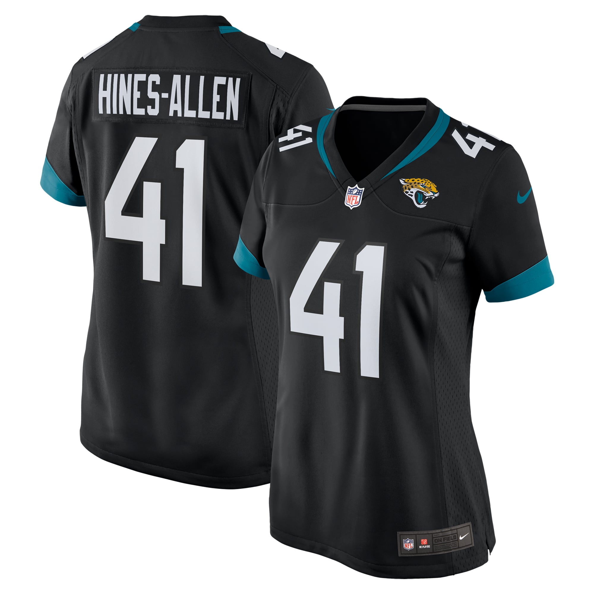 Women's Jacksonville Jaguars Josh Hines-Allen Black Alternate Player Game Jersey