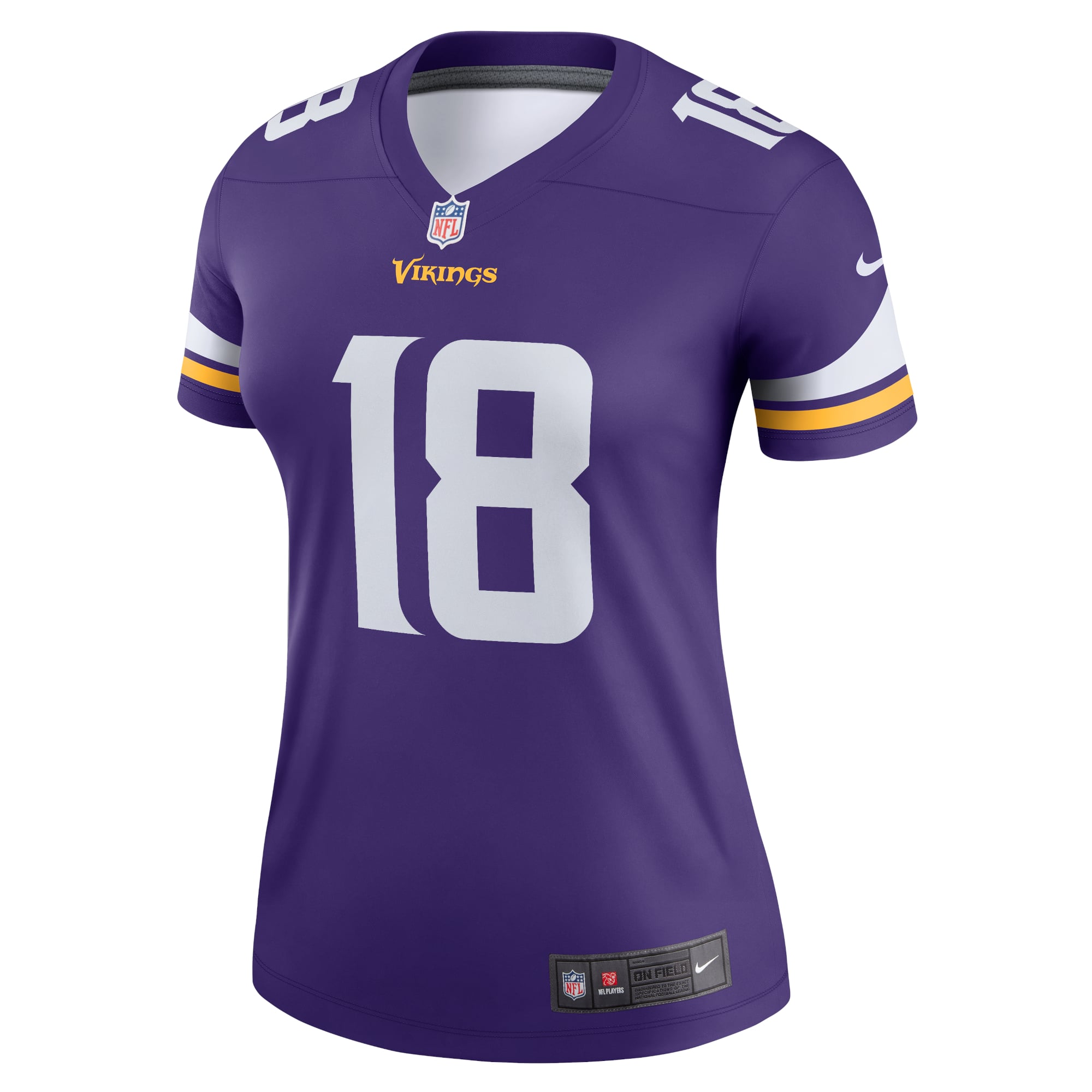 Women's Minnesota Vikings Justin Jefferson Purple Legend Player Performance Top