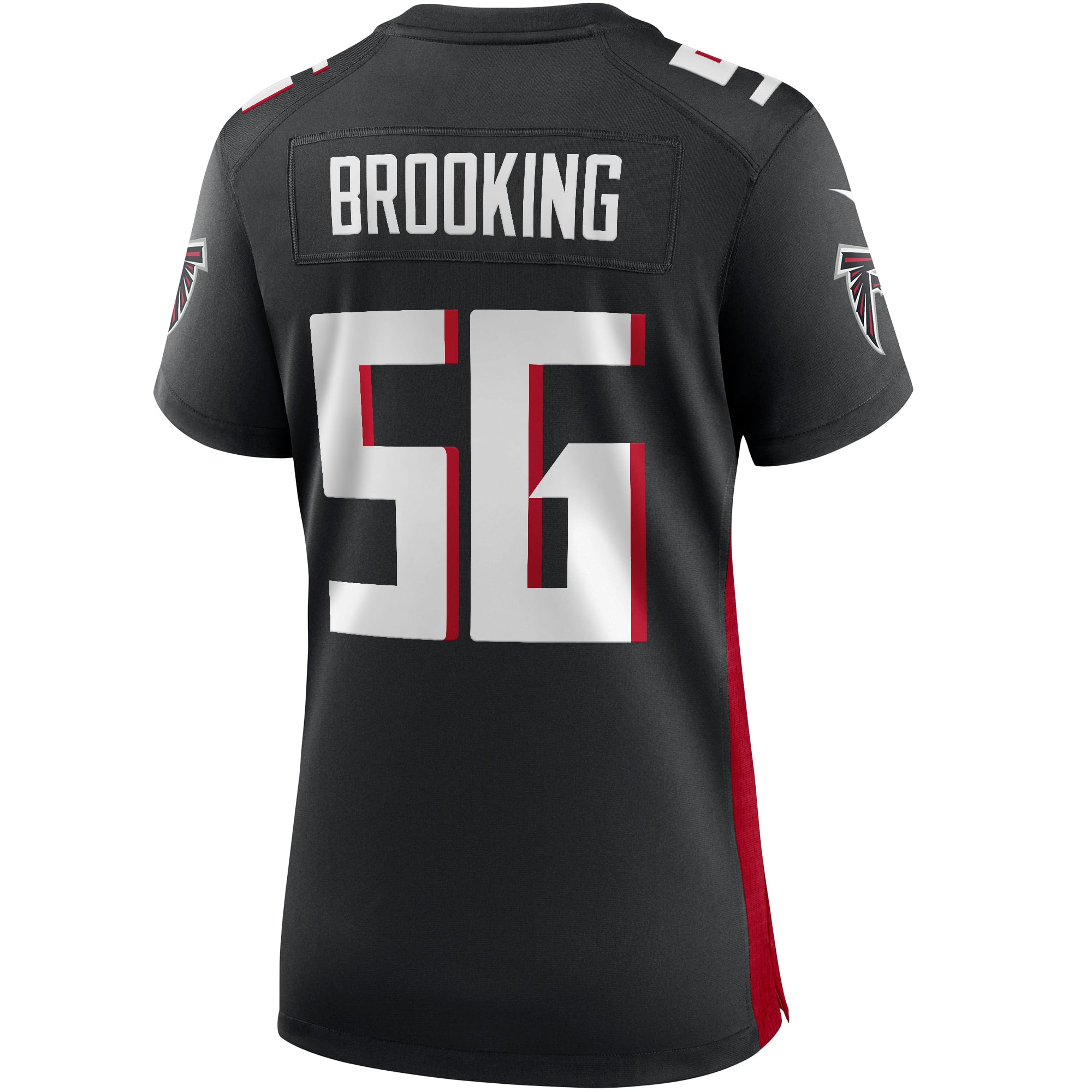 Women's Atlanta Falcons Keith Brooking Black Game Retired Player Jersey