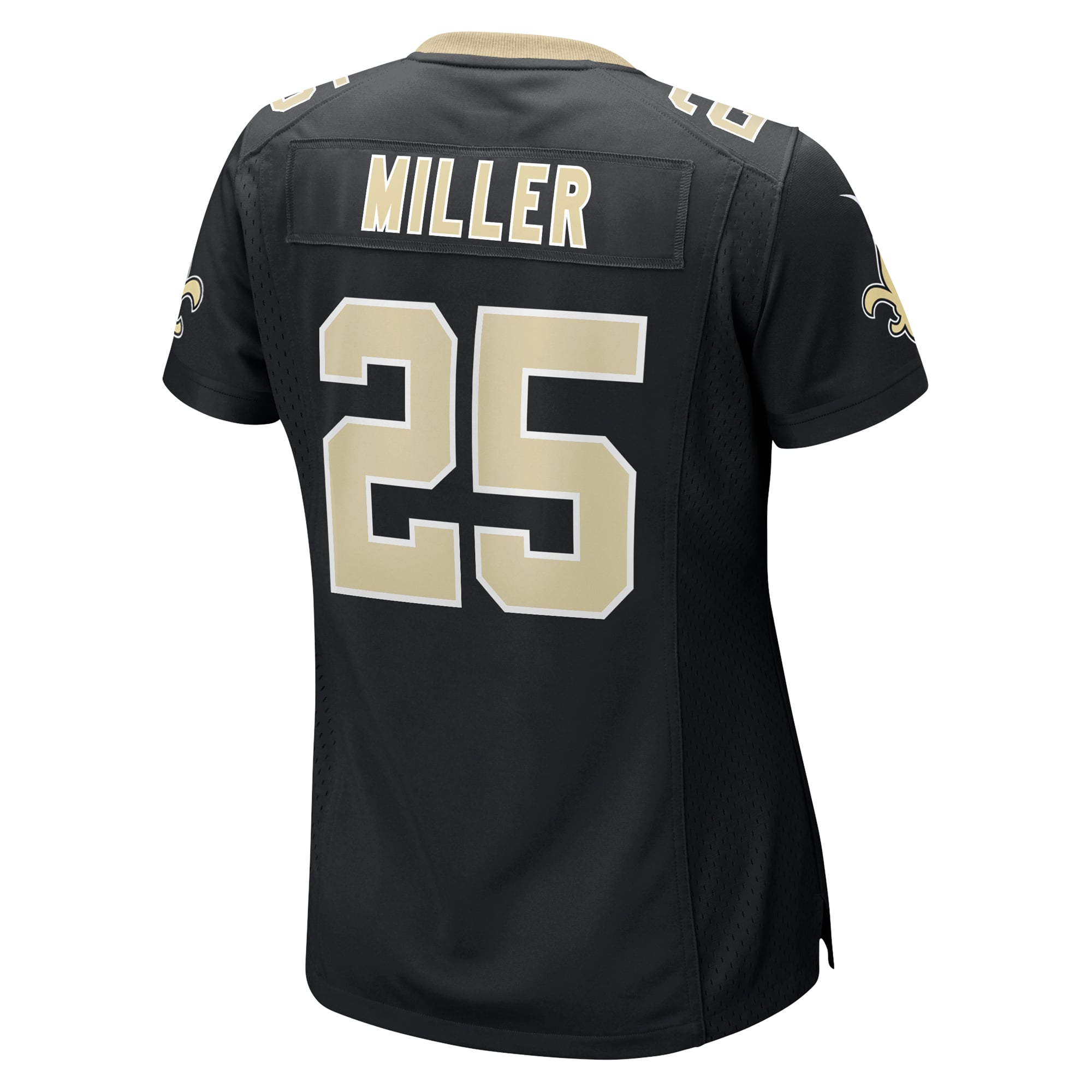 Women's New Orleans Saints Kendre Miller Black Team Game Jersey
