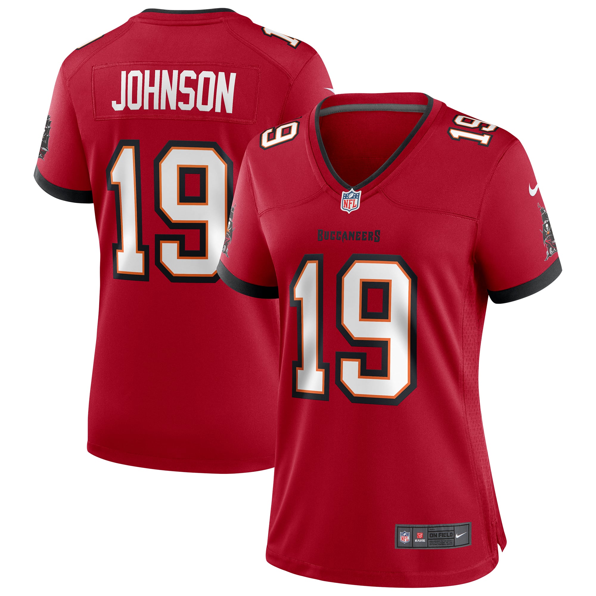 Women's Tampa Bay Buccaneers Keyshawn Johnson Red Game Retired Player Jersey