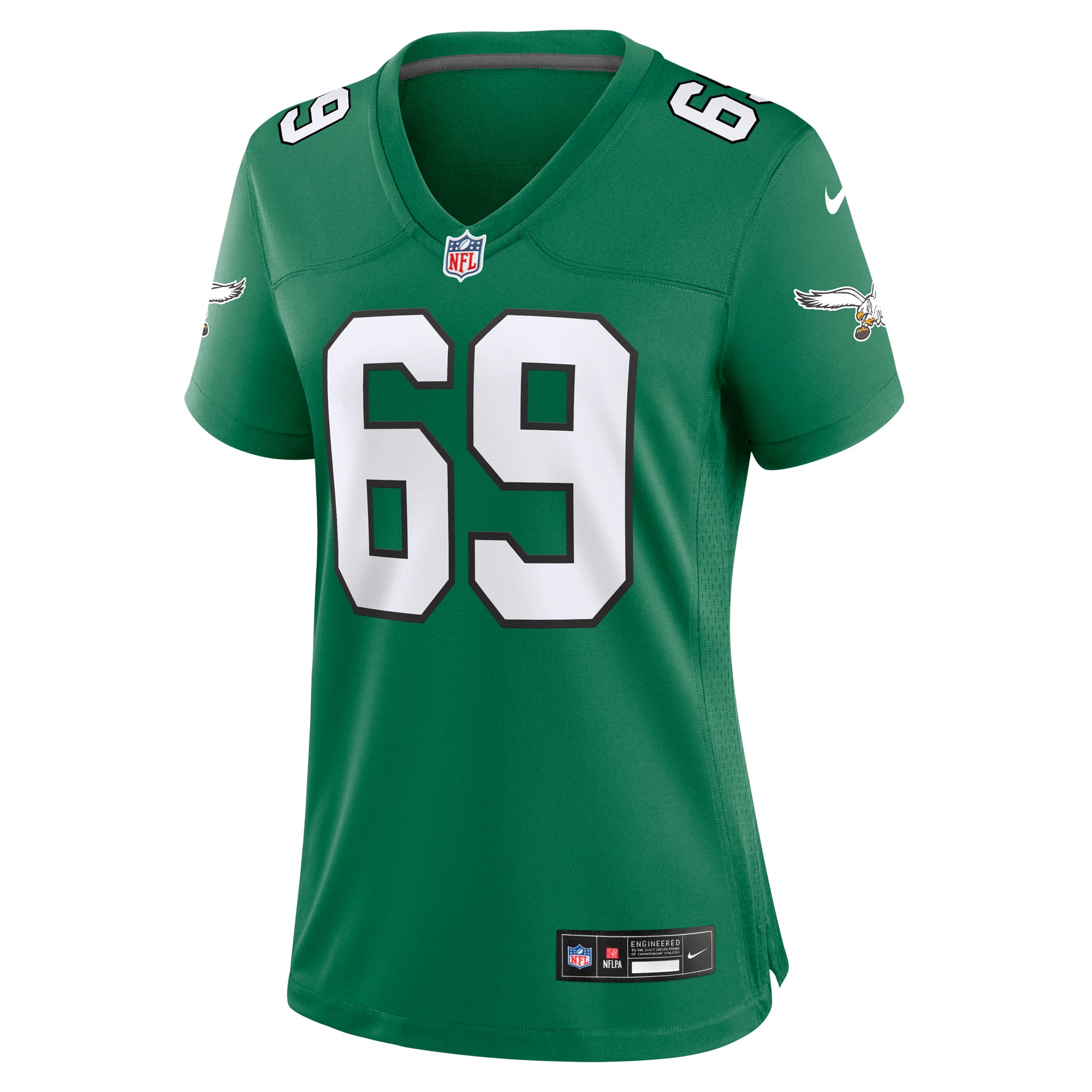 Women's Philadelphia Eagles Landon Dickerson Kelly Green Alternate Game Jersey