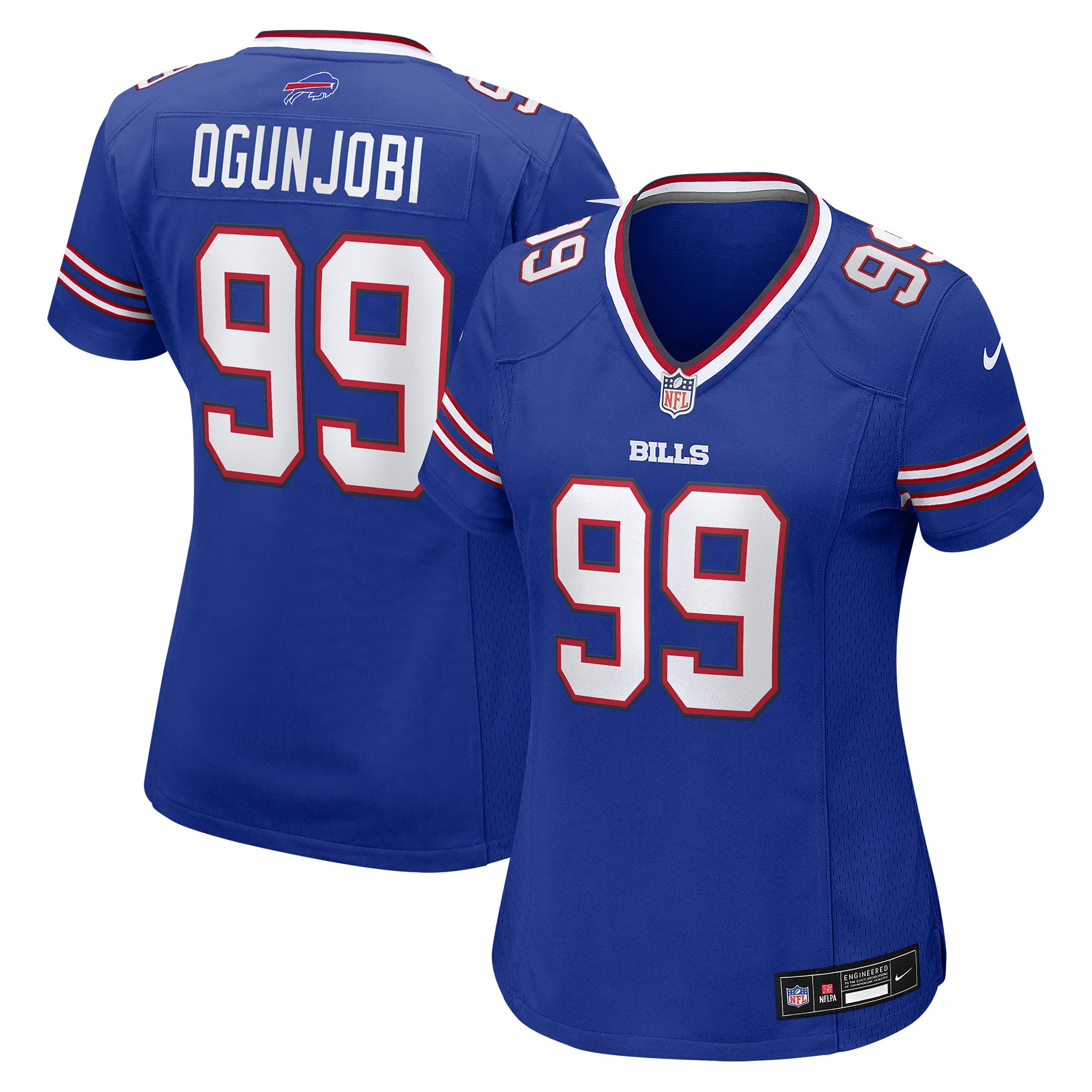 Women's Buffalo Bills Larry Ogunjobi Royal Team Game Jersey
