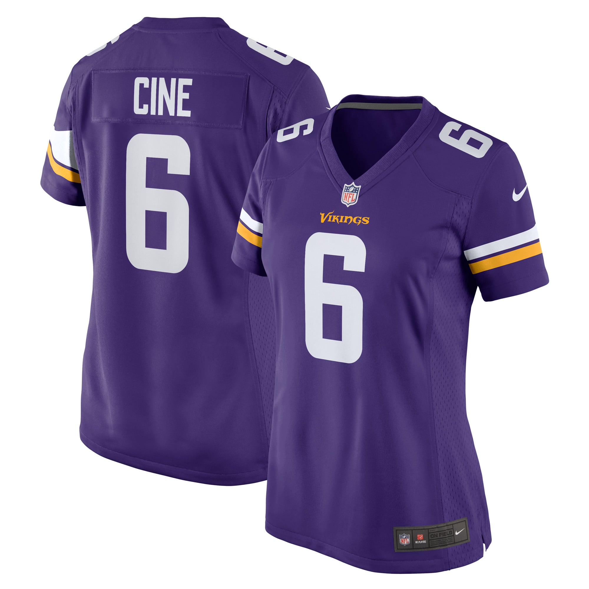 Women's Minnesota Vikings Lewis Cine Purple Game Player Jersey