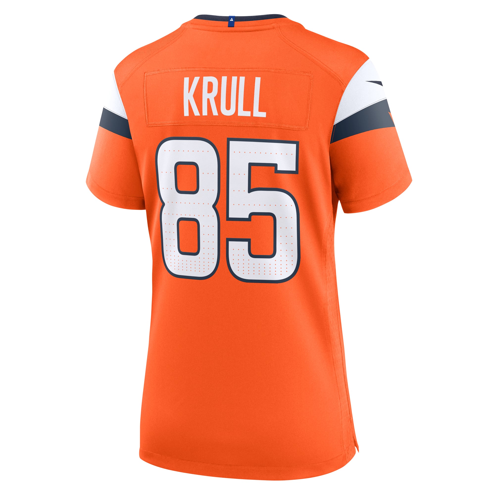 Women's Denver Broncos Lucas Krull Orange Team Game Jersey
