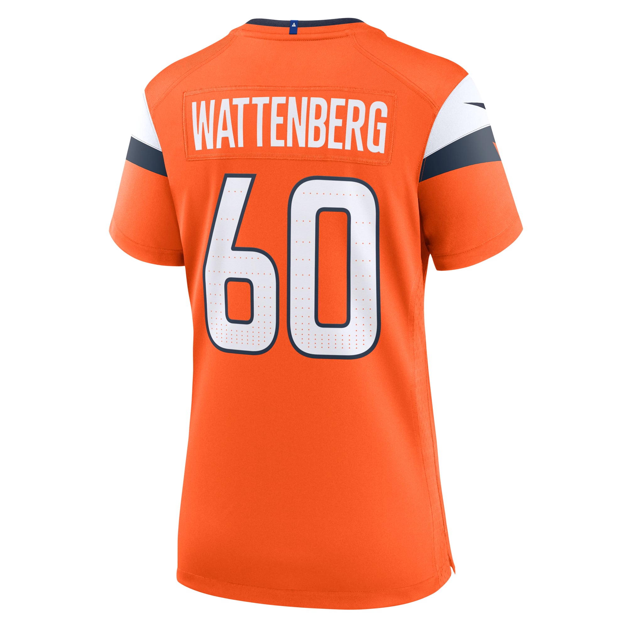 Women's Denver Broncos Luke Wattenberg Orange Team Game Jersey