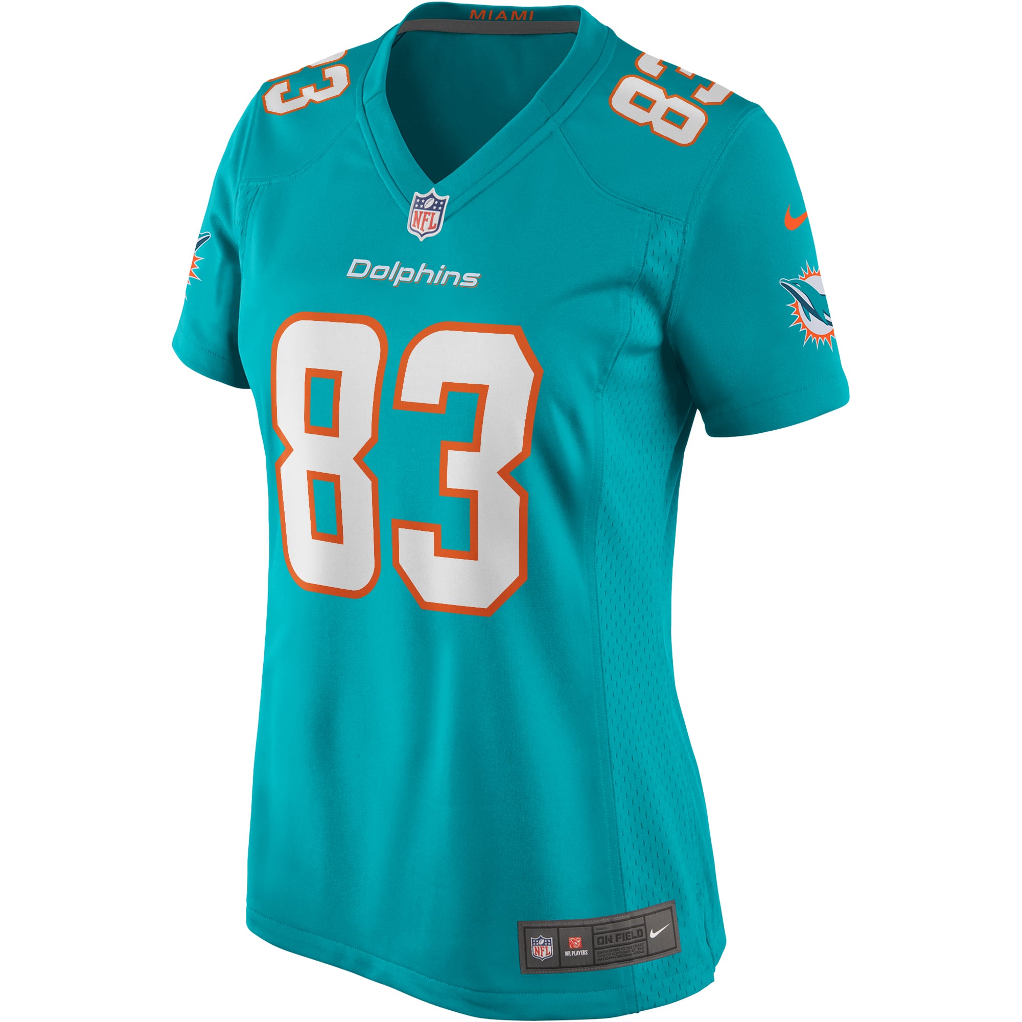 Women's Miami Dolphins Mark Clayton Aqua Game Retired Player Jersey