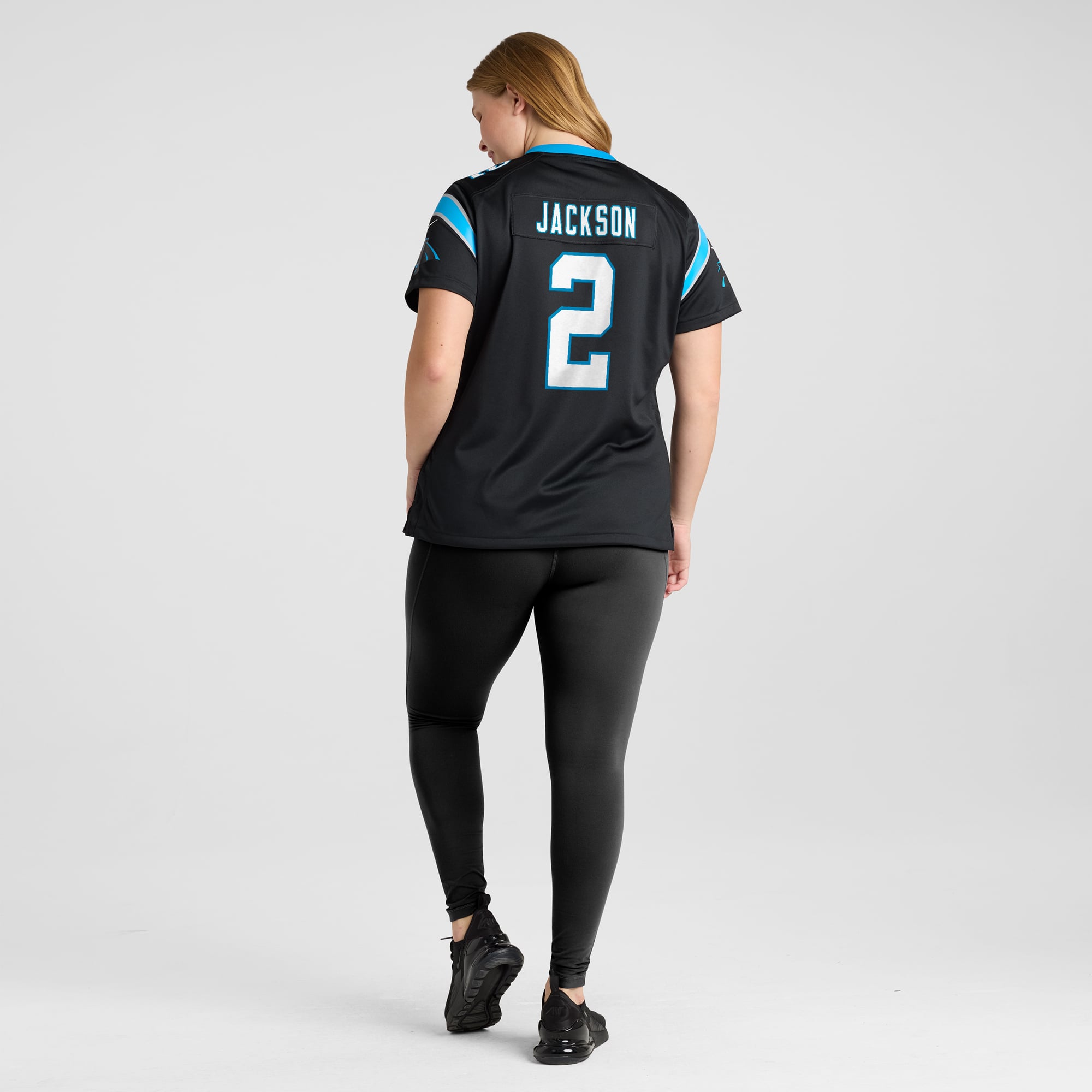 Women's Carolina Panthers Mike Jackson Black Game Jersey