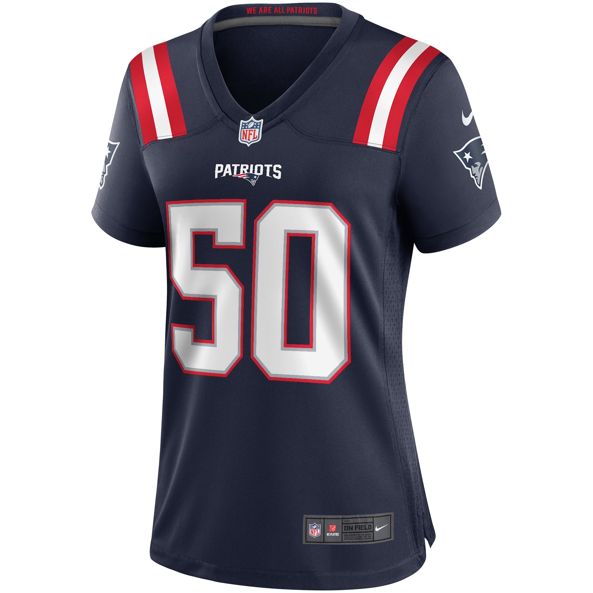 Women's New England Patriots Mike Vrabel Navy Game Retired Player Jersey