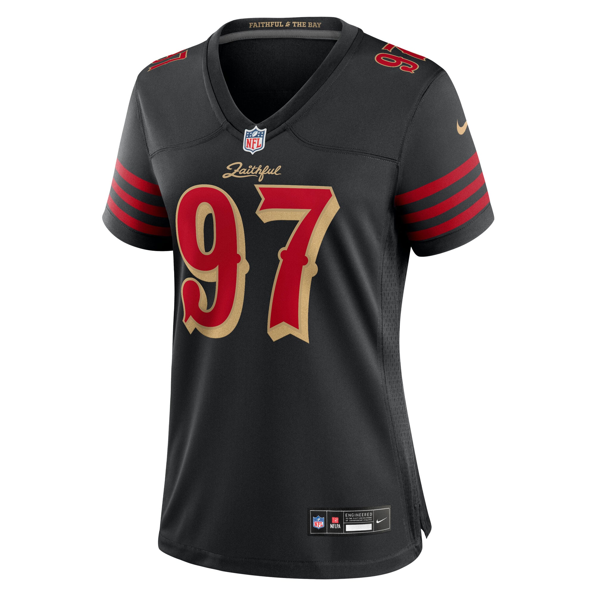 Women's San Francisco 49ers Nick Bosa Black Rivalries Collection Game Jersey