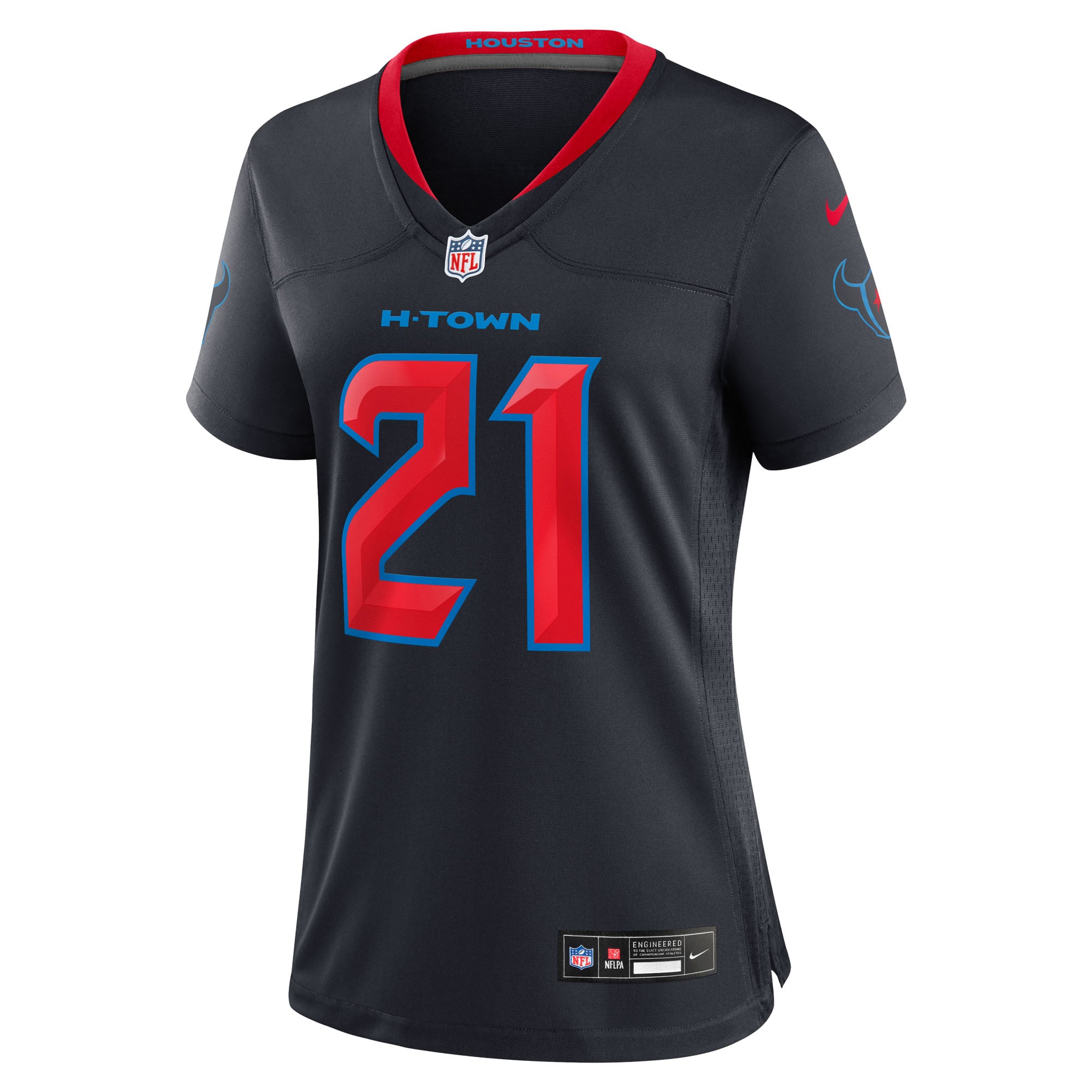 Women's Houston Texans Nick Chubb Navy Game Jersey