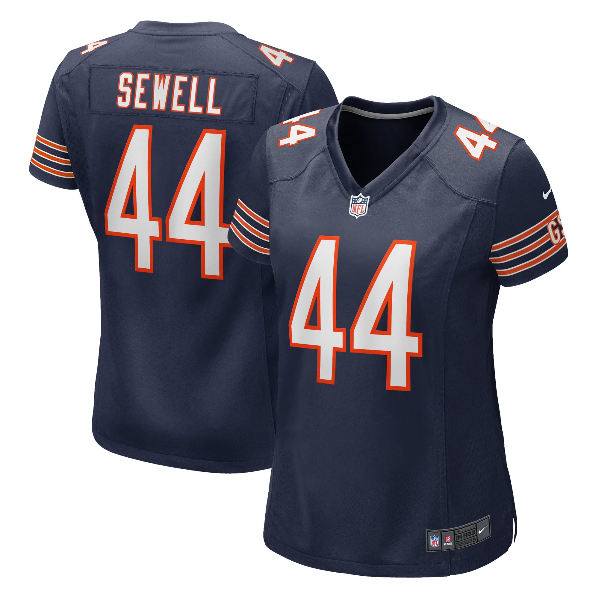 Women's Chicago Bears Noah Sewell Navy Game Jersey