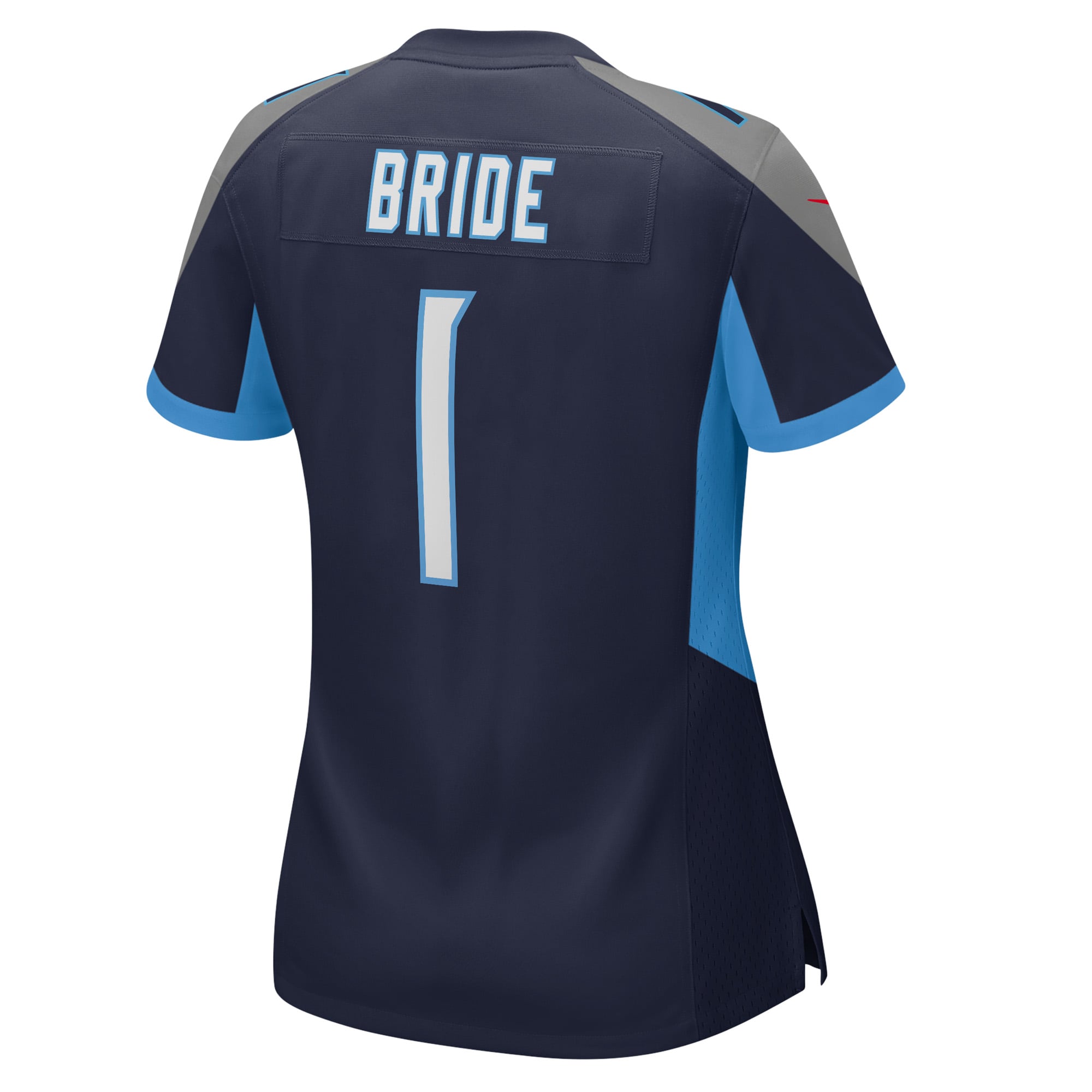 Women's Tennessee Titans Number 1 Bride Navy Game Jersey