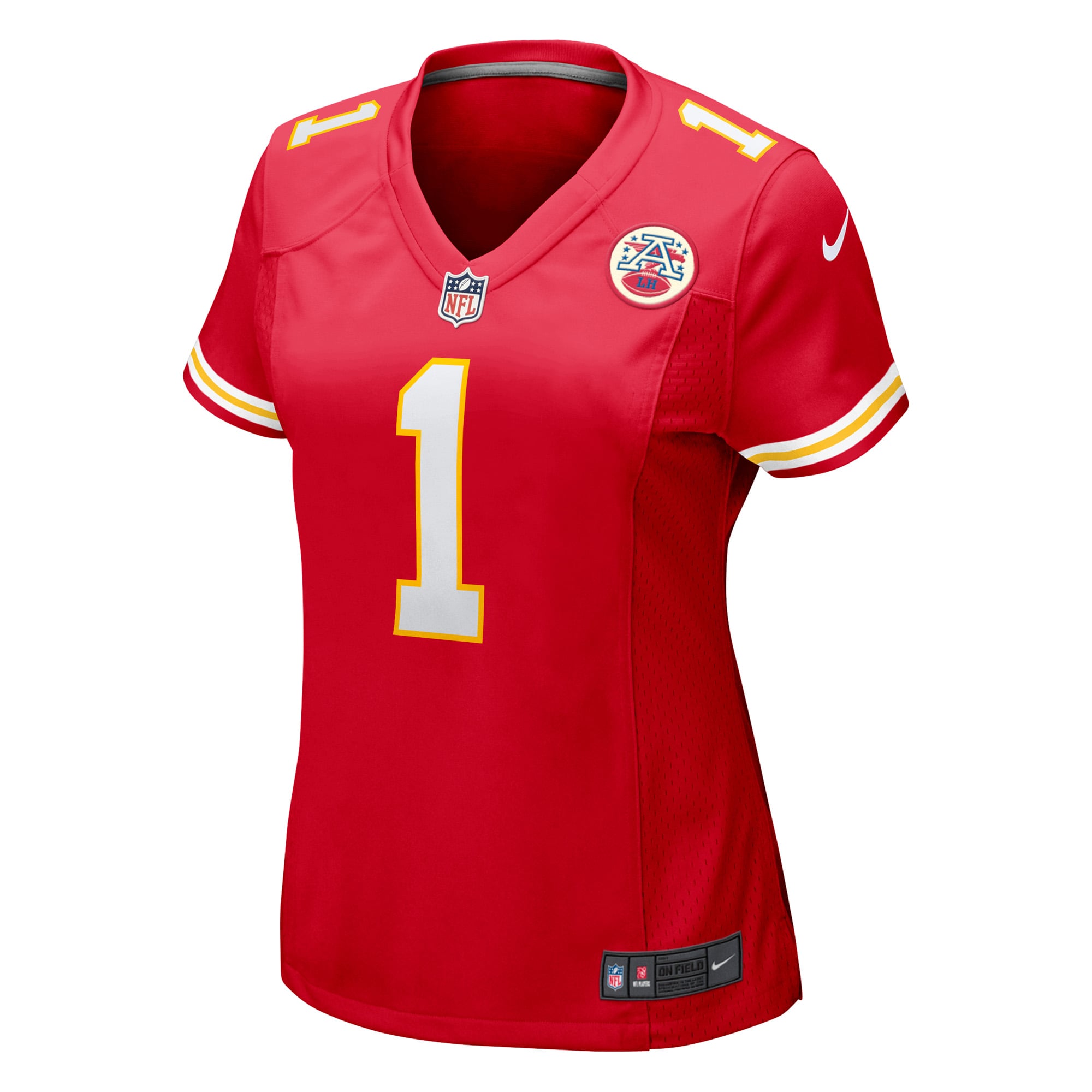 Women's Kansas City Chiefs Number 1 Bride Red Game Jersey