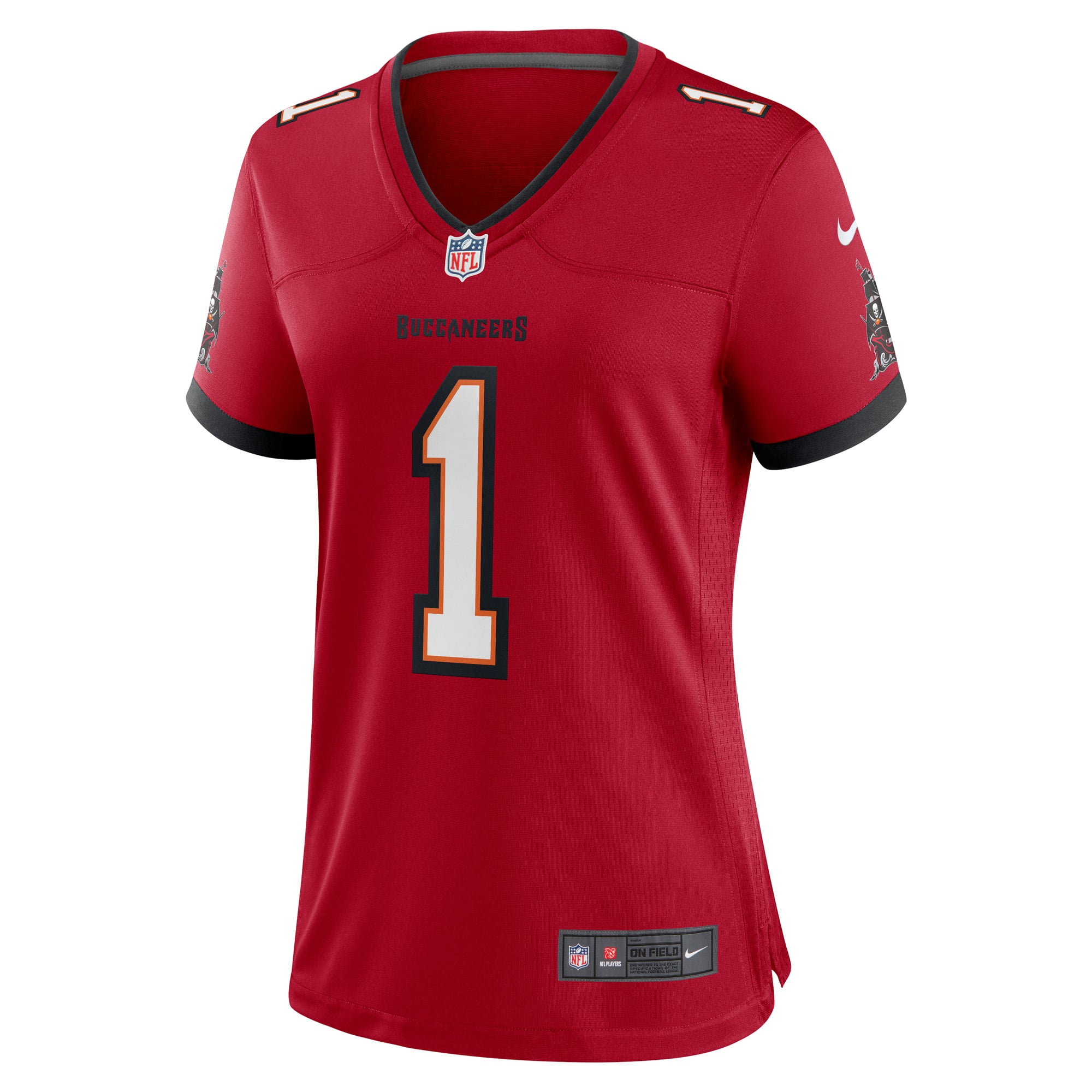 Women's Tampa Bay Buccaneers Number 1 Bride Red Game Jersey