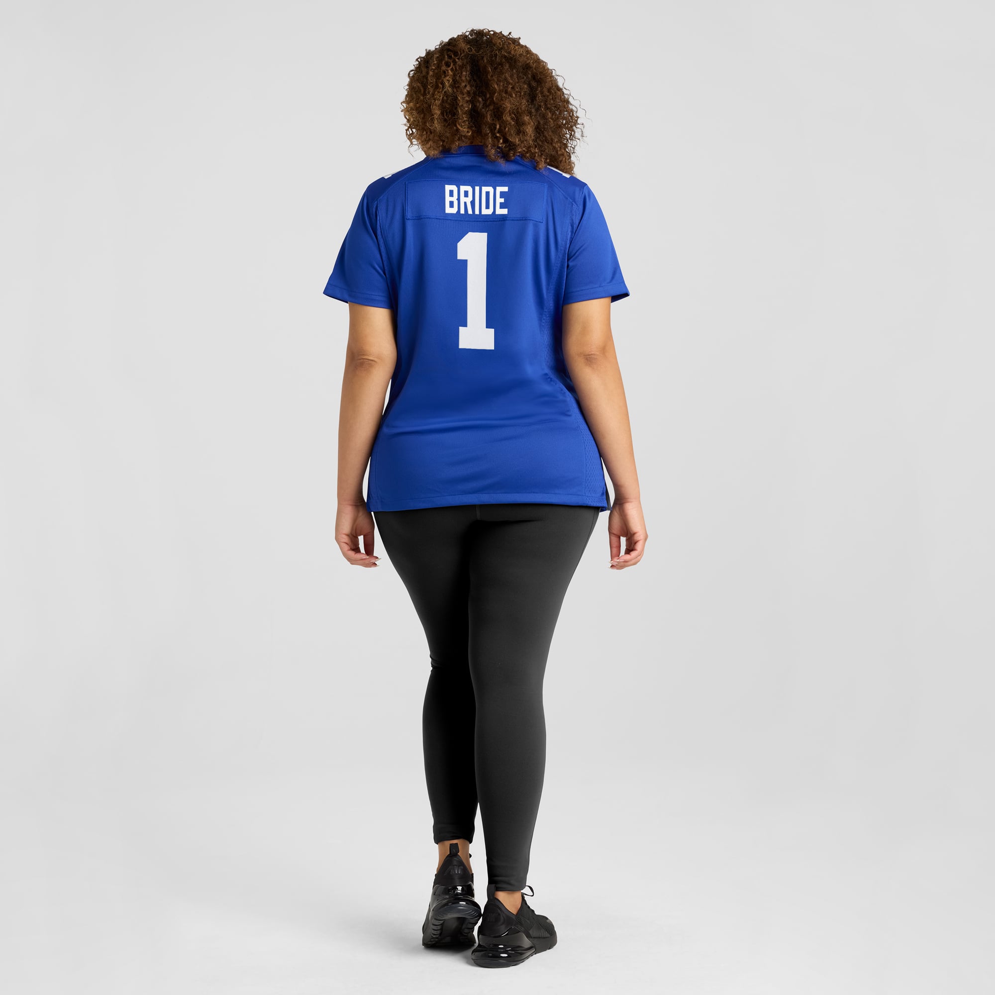 Women's New York Giants Number 1 Bride Royal Game Jersey
