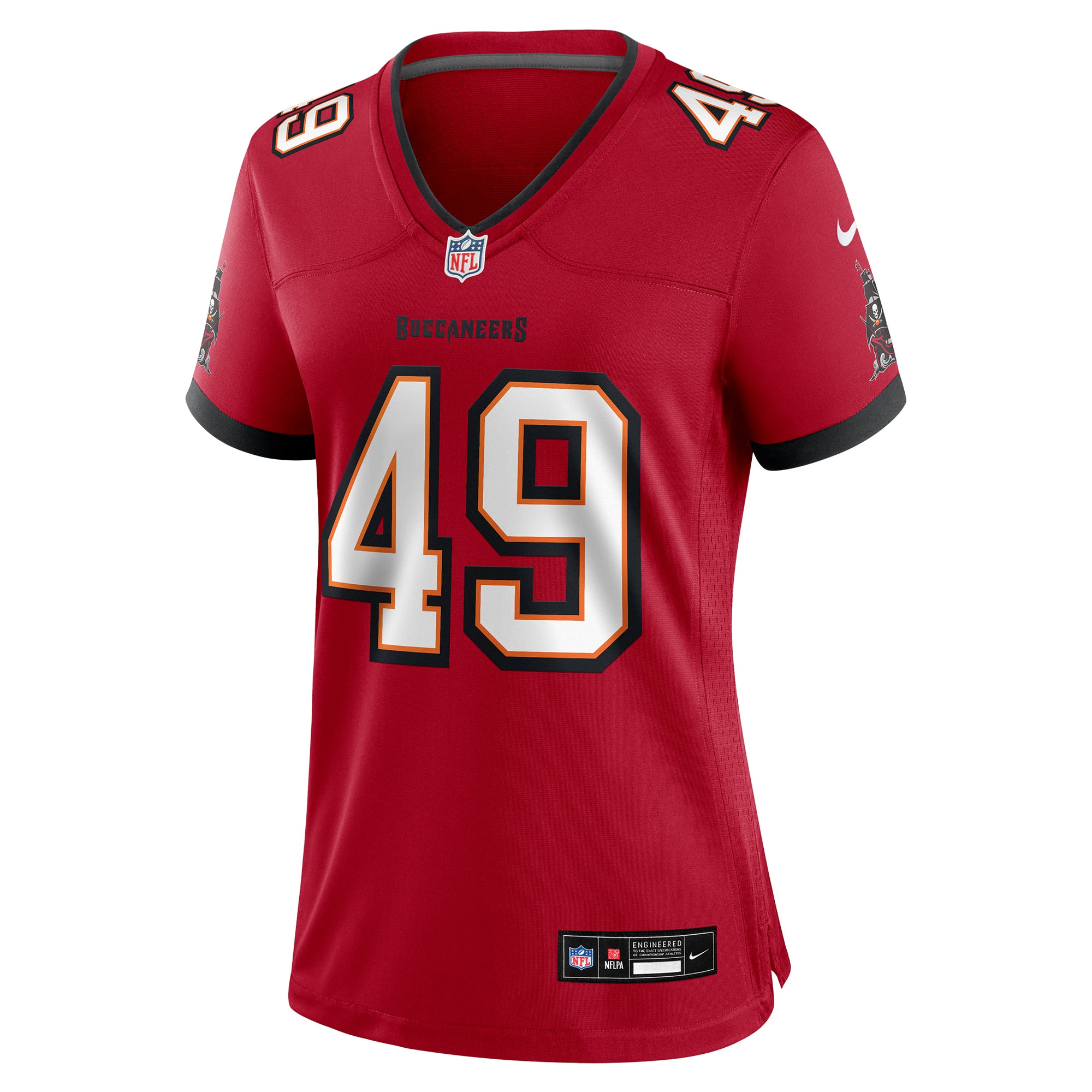 Women's Tampa Bay Buccaneers Owen Wright Red Team Game Jersey