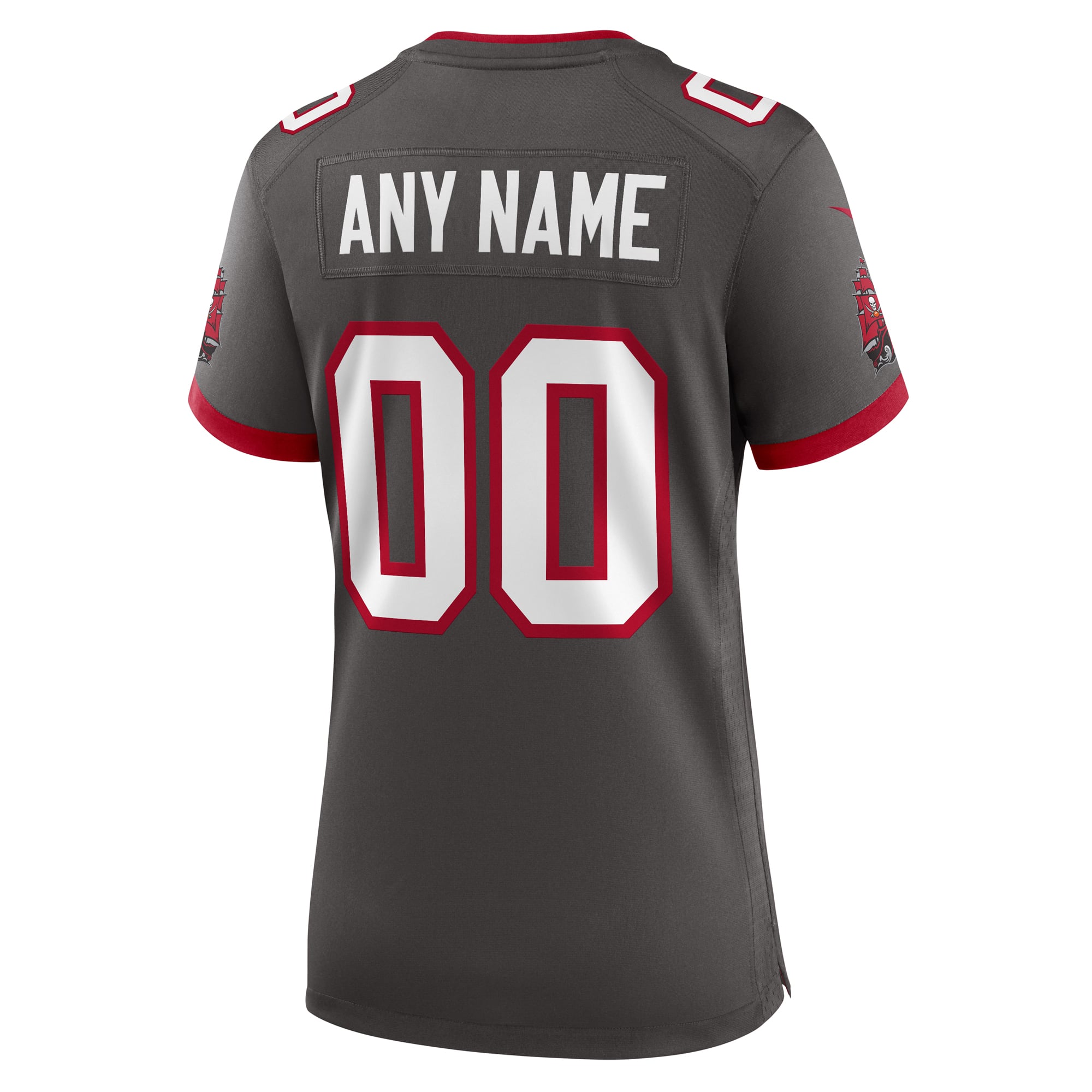 Women's Tampa Bay Buccaneers Pewter Alternate Custom Game Jersey