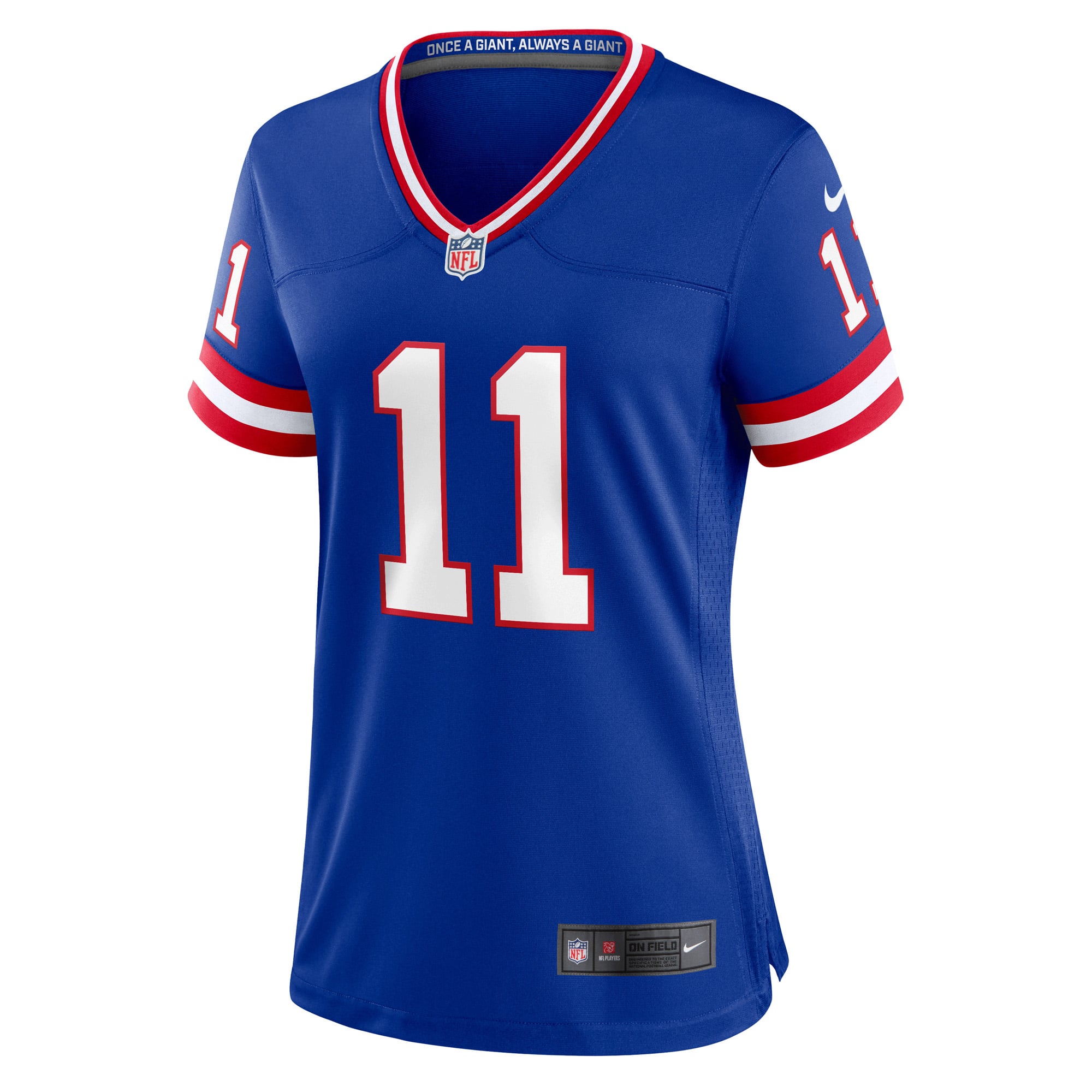 Women's New York Giants Phil Simms Royal Classic Retired Player Game Jersey