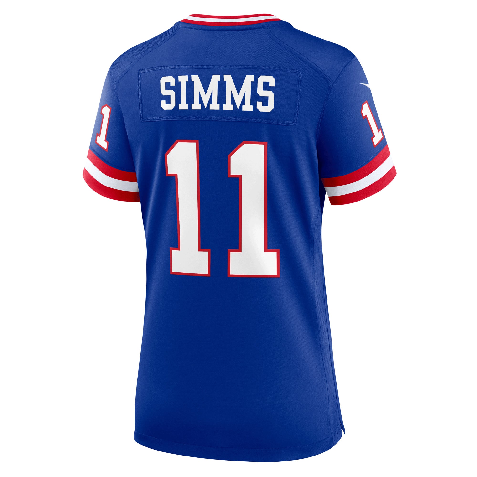 Women's New York Giants Phil Simms Royal Classic Retired Player Game Jersey