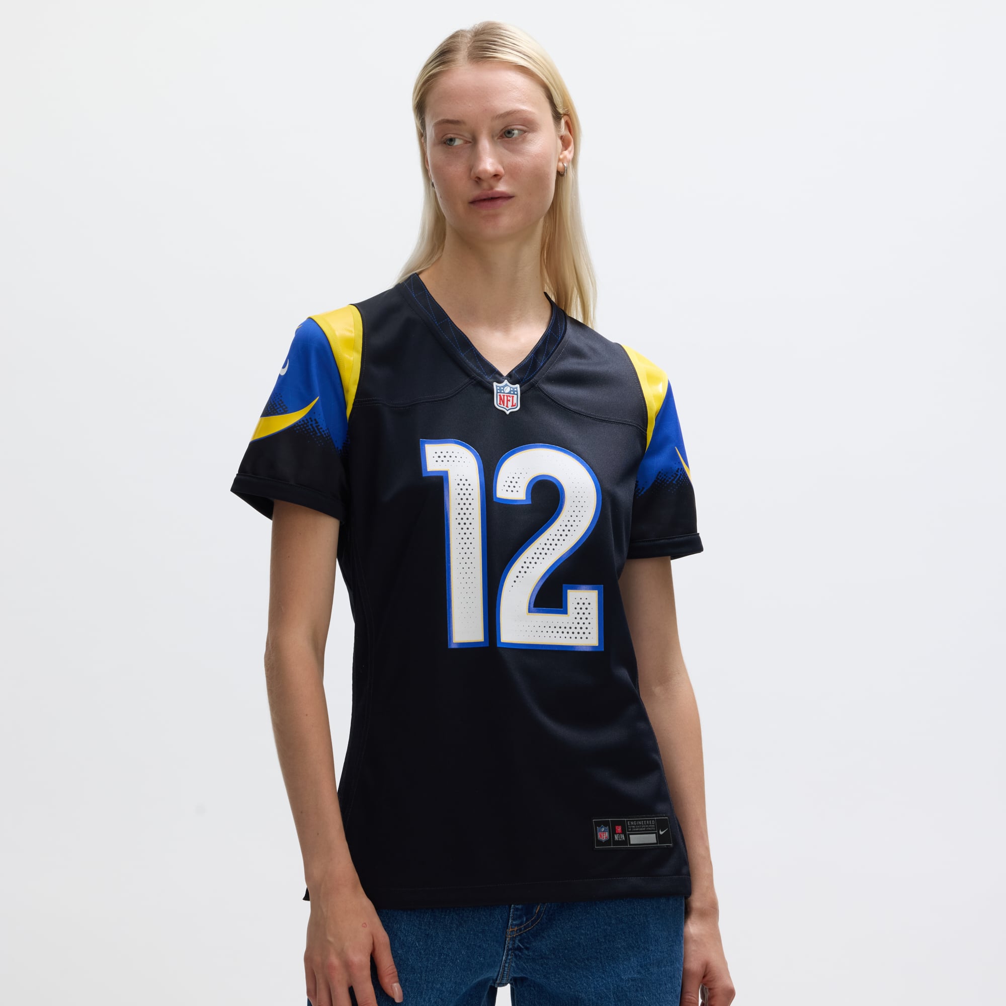 Women's Los Angeles Rams Puka Nacua Dark Blue Rivalries Collection Game Jersey