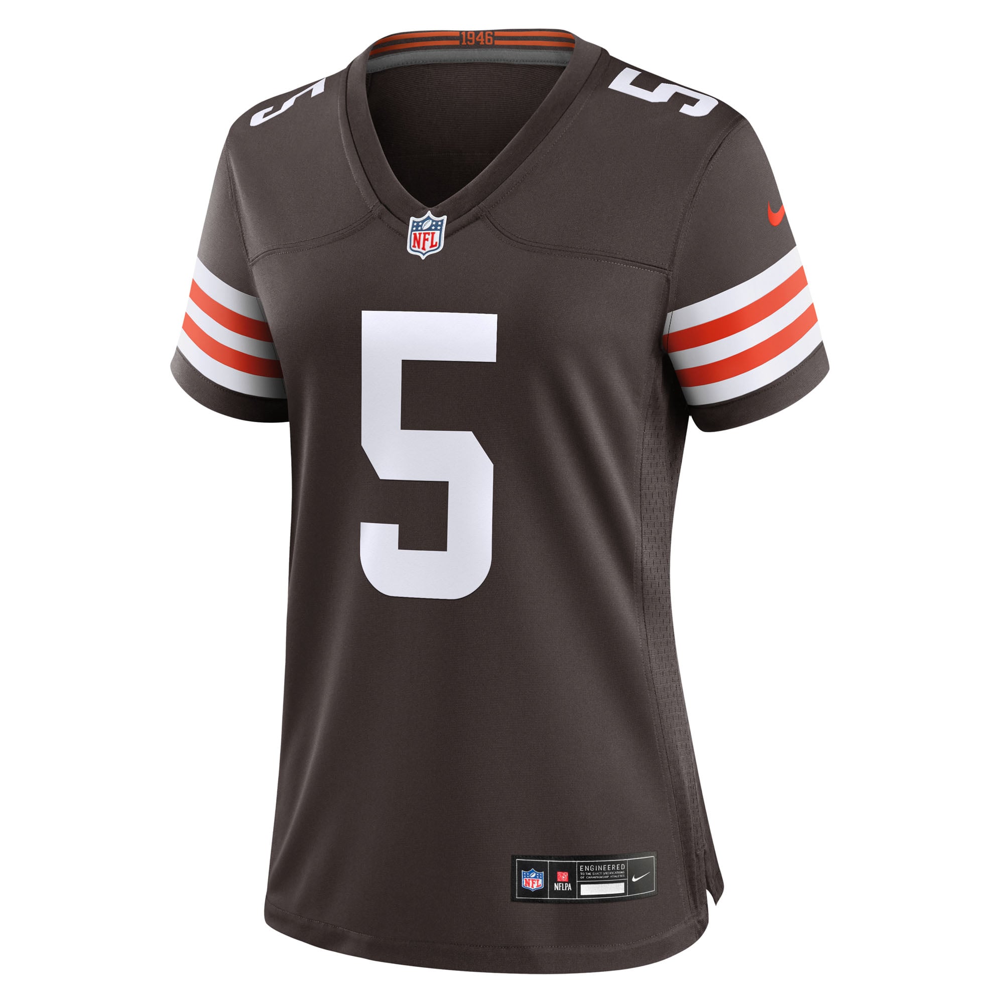 Women's Cleveland Browns Rayshawn Jenkins Brown Team Game Jersey