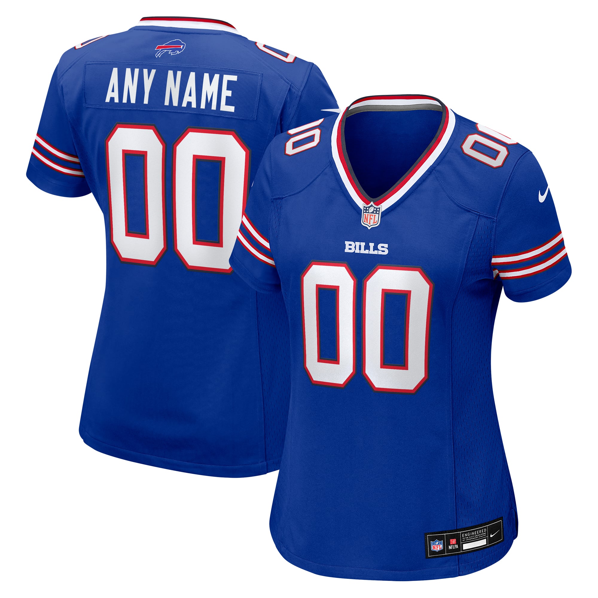 Women's Royal Buffalo Bills Custom Game Jersey