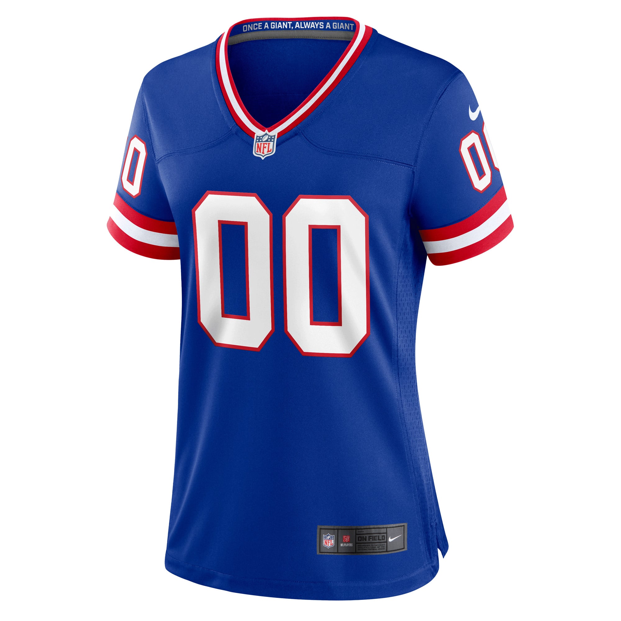 Women's New York Giants Royal Classic Custom Game Jersey