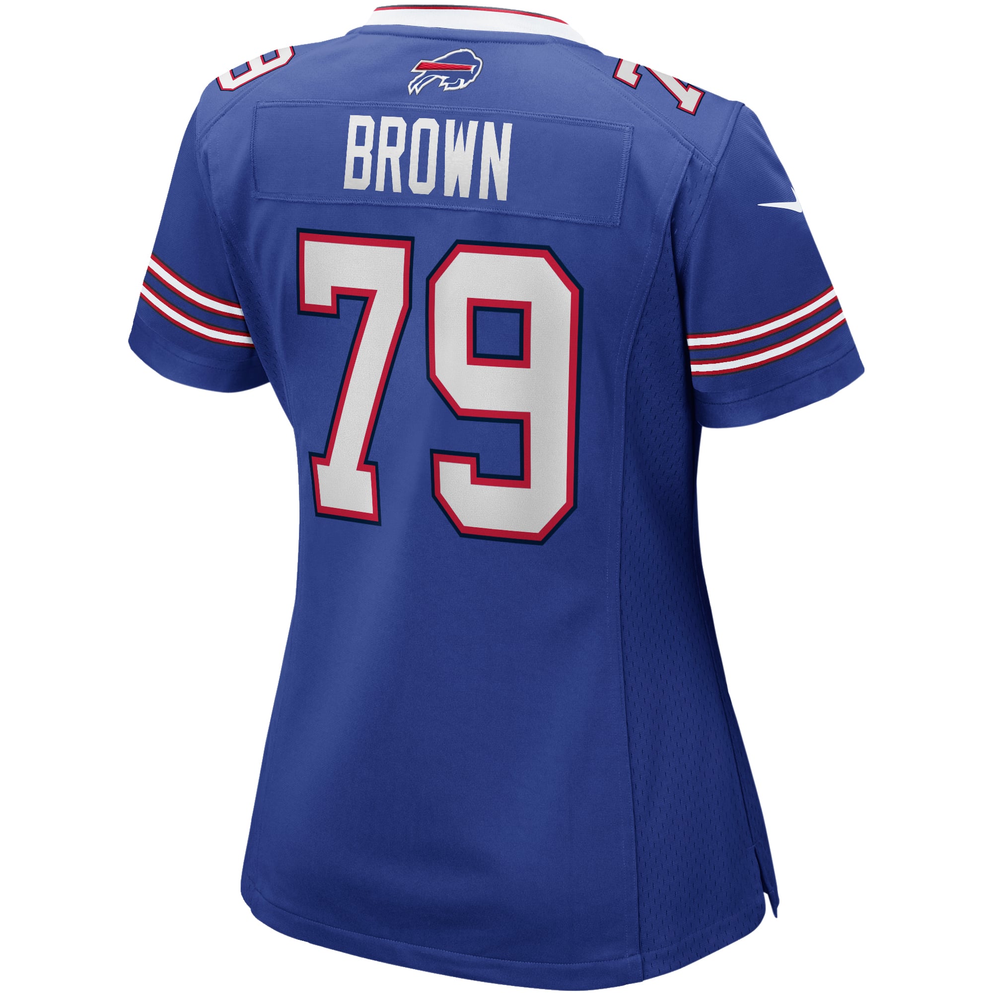 Women's Buffalo Bills Ruben Brown Royal Game Retired Player Jersey