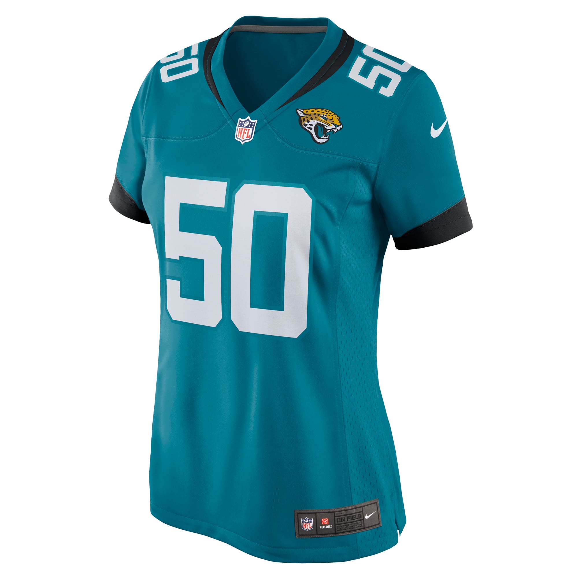 Women's Jacksonville Jaguars Shaquille Quarterman Teal Game Jersey