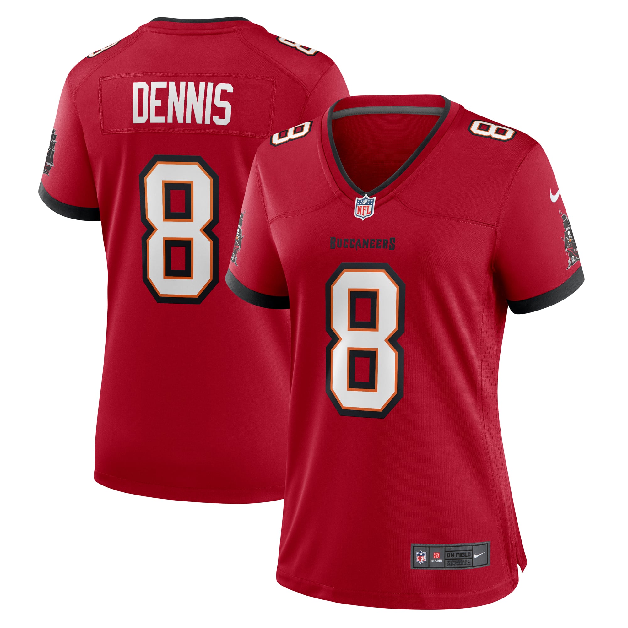 Women's Tampa Bay Buccaneers SirVocea Dennis Red Game Jersey