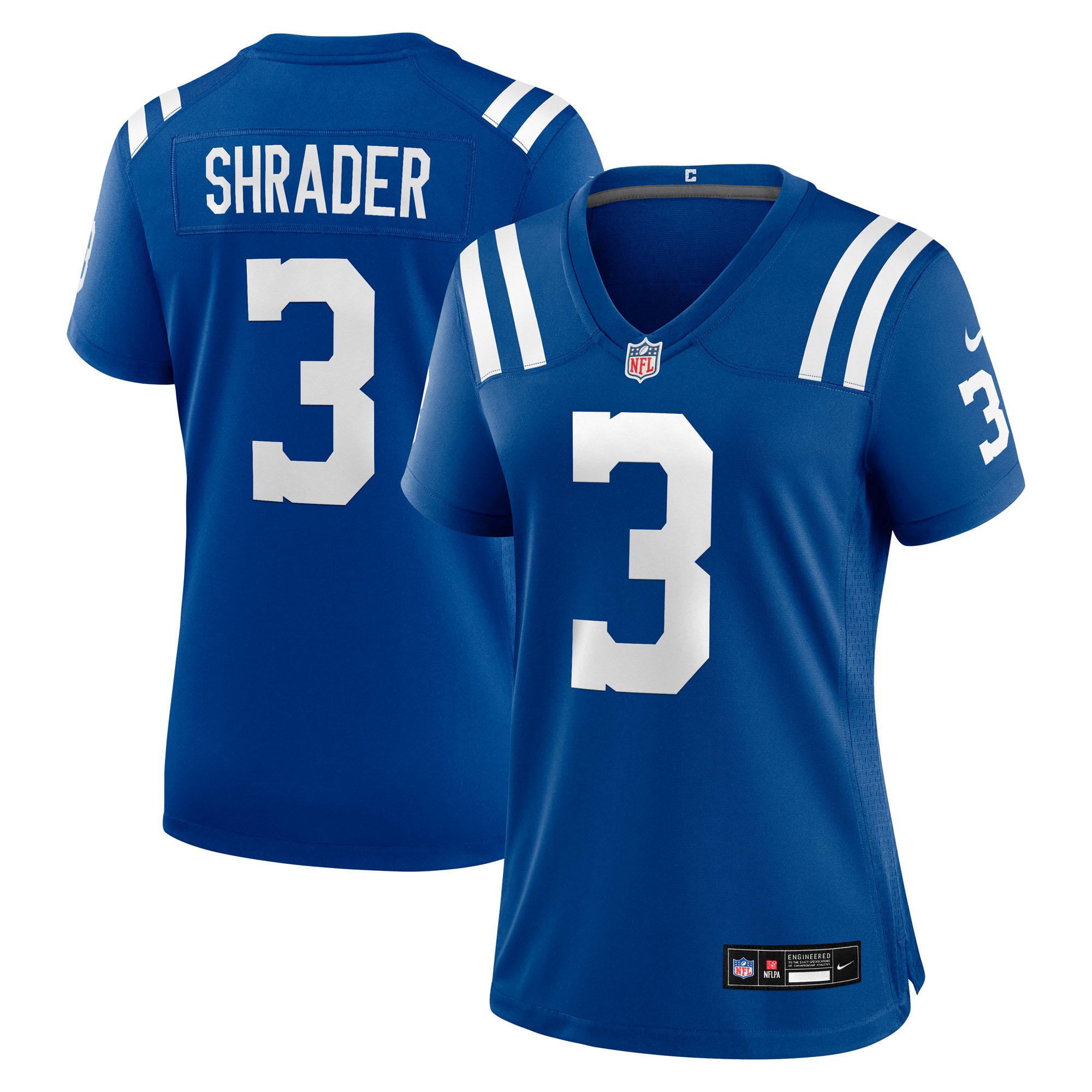 Women's Indianapolis Colts Spencer Shrader Royal Team Game Jersey