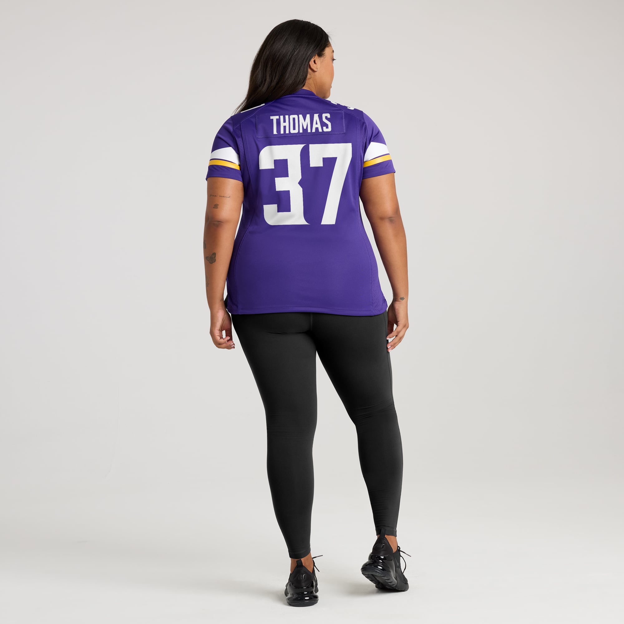 Women's Minnesota Vikings Tavierre Thomas Purple Team Game Jersey