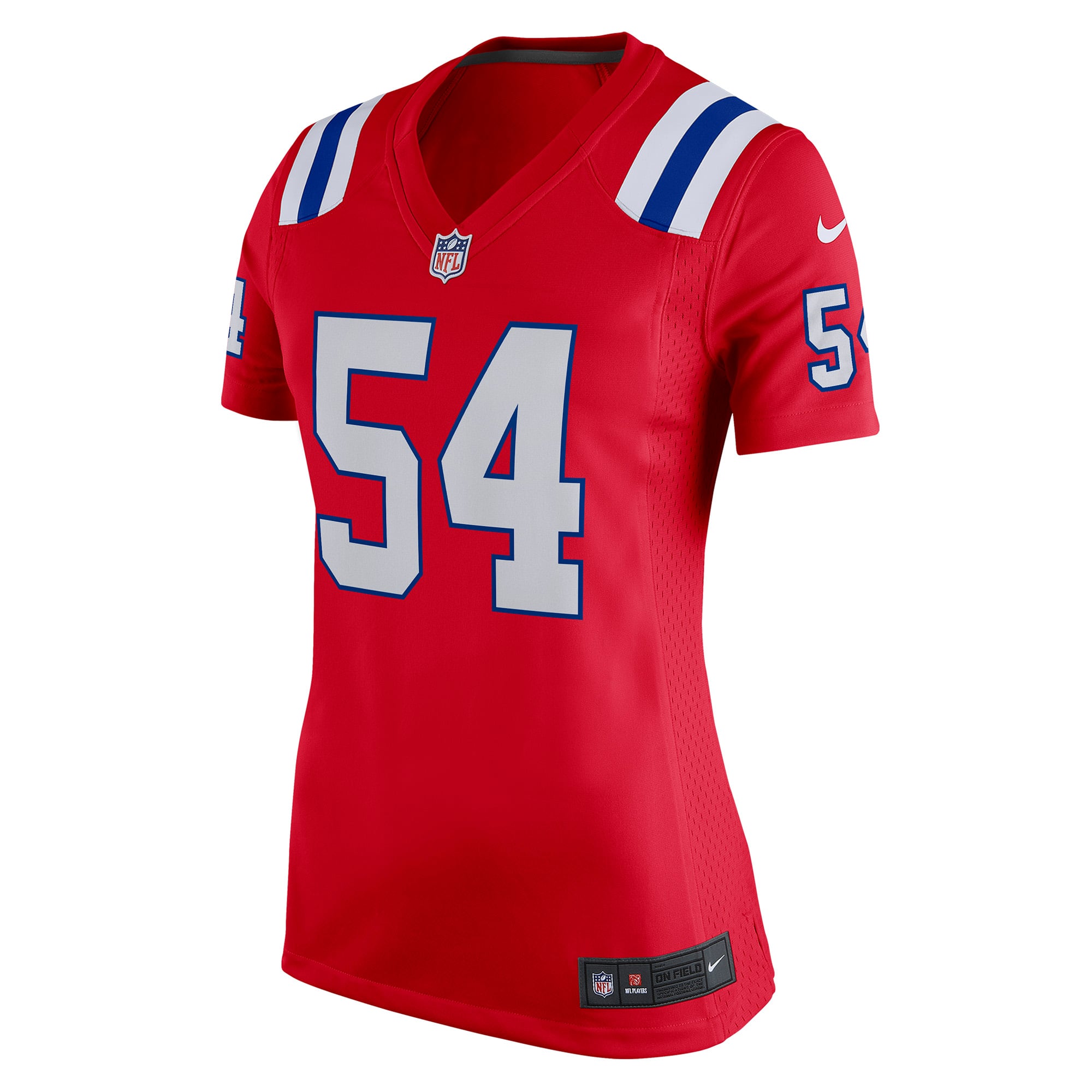 Women's New England Patriots Tedy Bruschi Red Retired Game Jersey