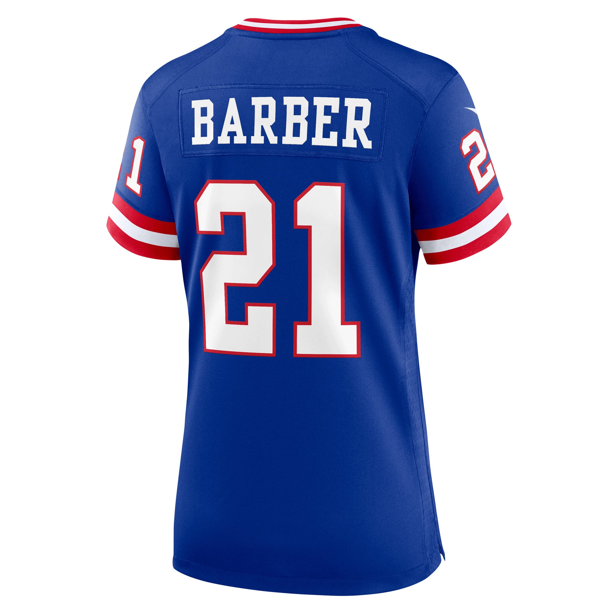 Women's New York Giants Tiki Barber Royal Classic Retired Player Game Jersey