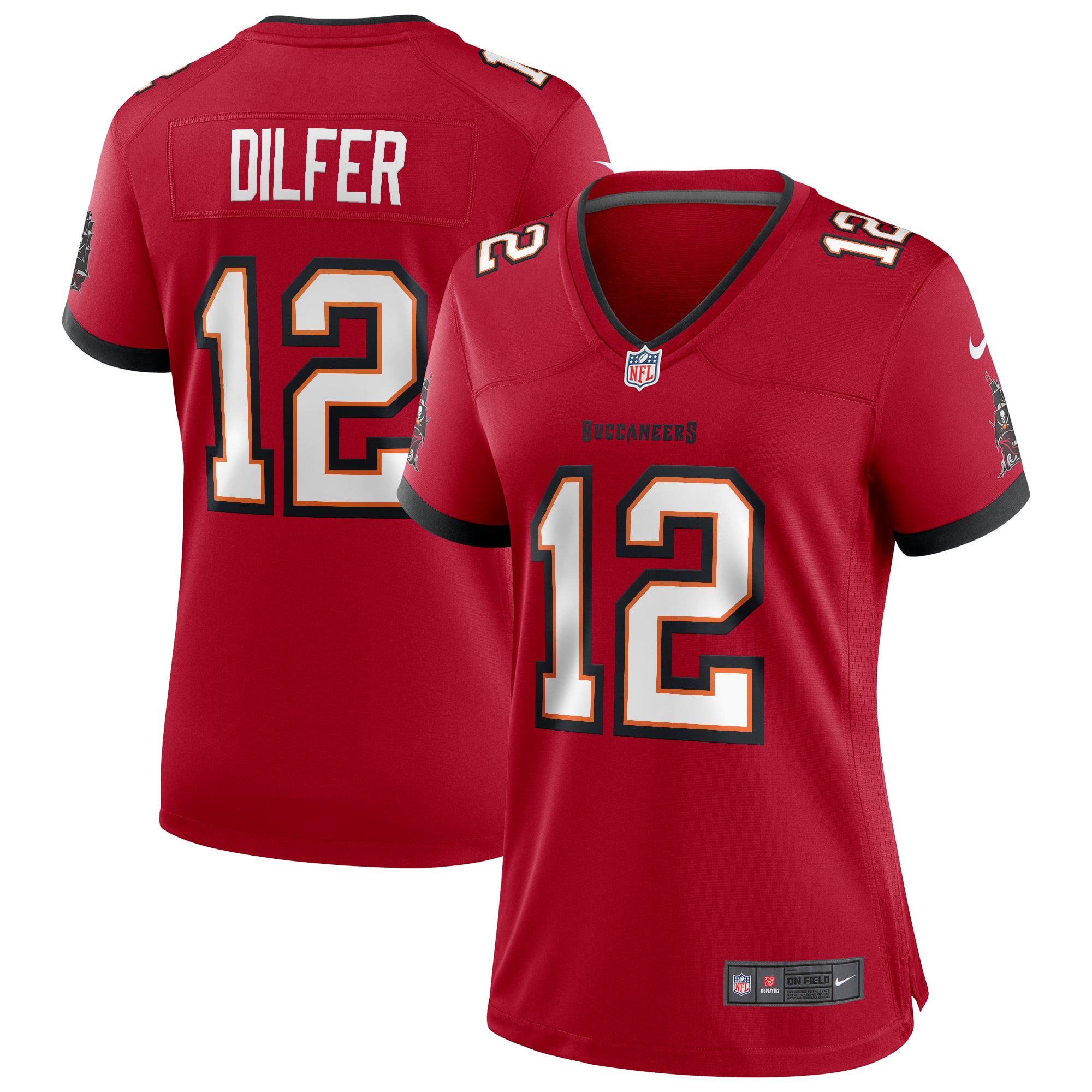 Women's Tampa Bay Buccaneers Trent Dilfer Red Game Retired Player Jersey