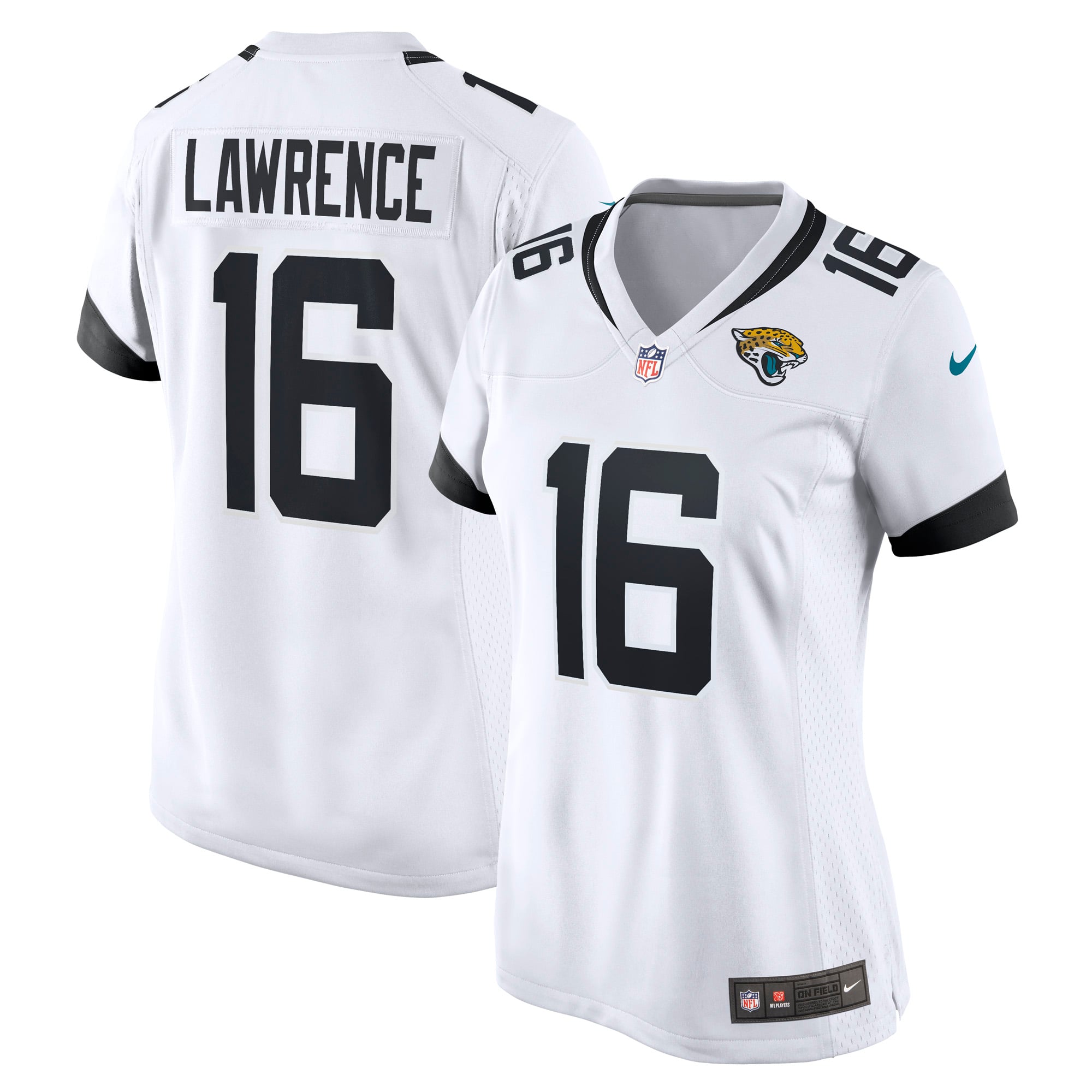 Women's Jacksonville Jaguars Trevor Lawrence White Game Jersey