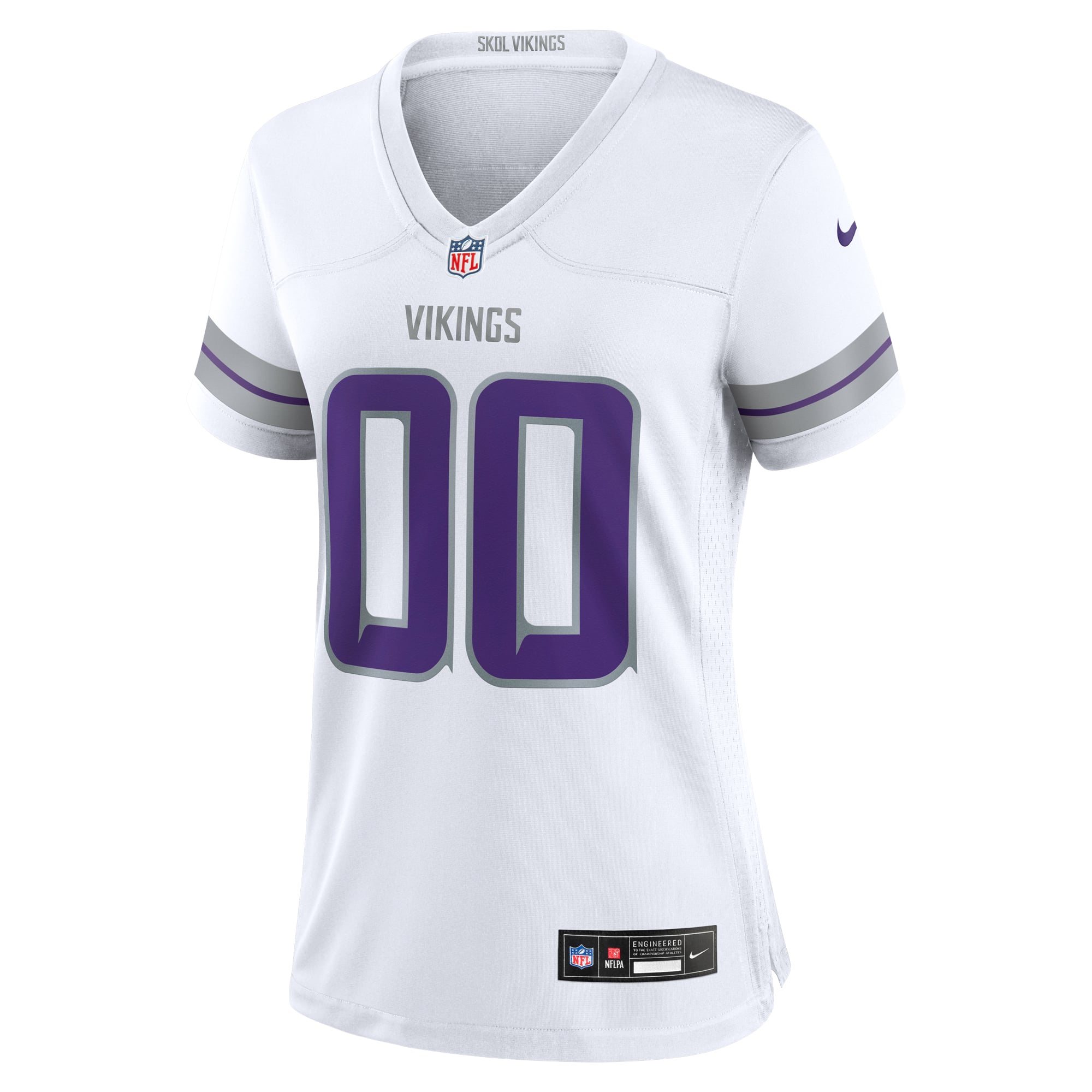 Women's Minnesota Vikings White Alternate Custom Game Jersey