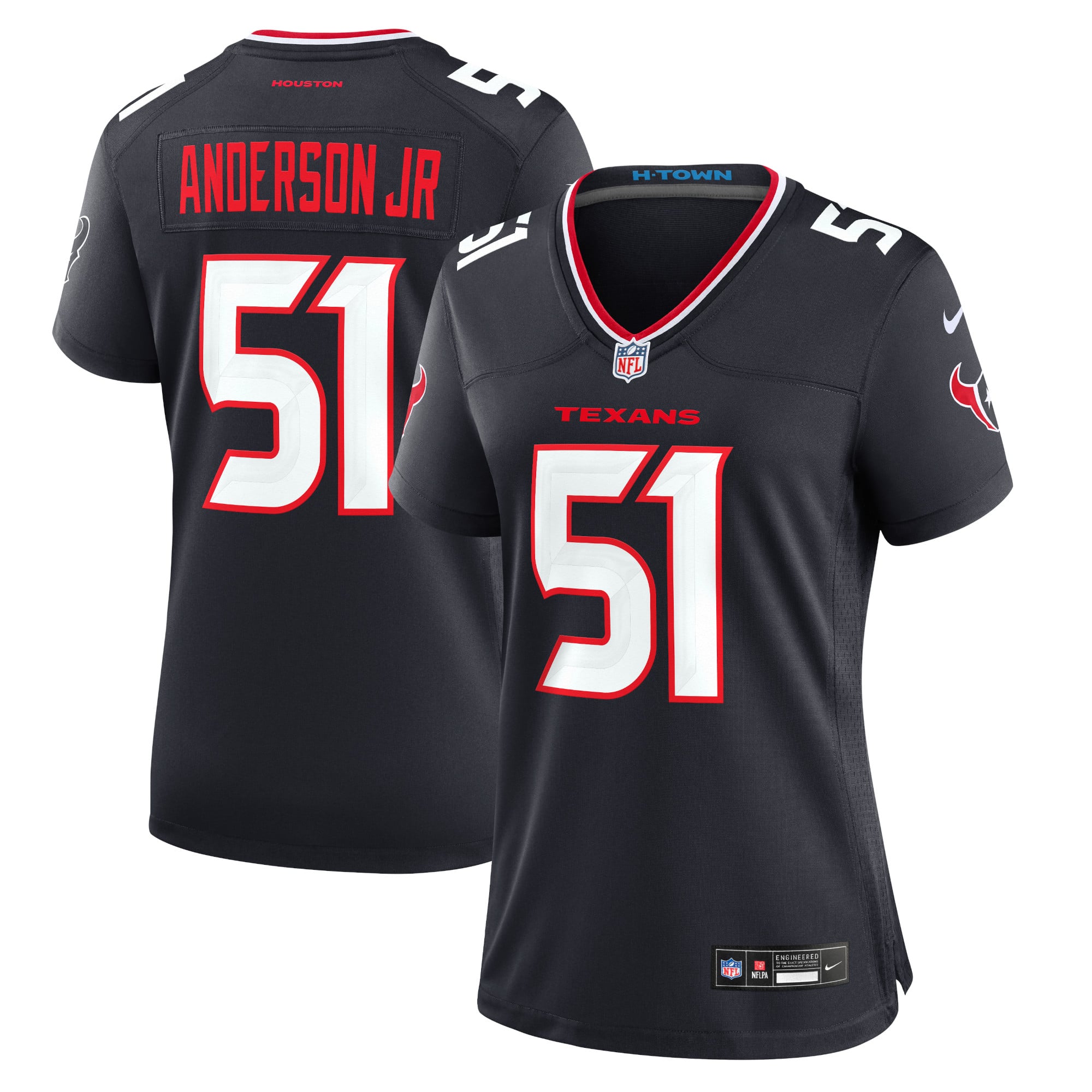 Women's Houston Texans Will Anderson Jr. Navy Game Jersey