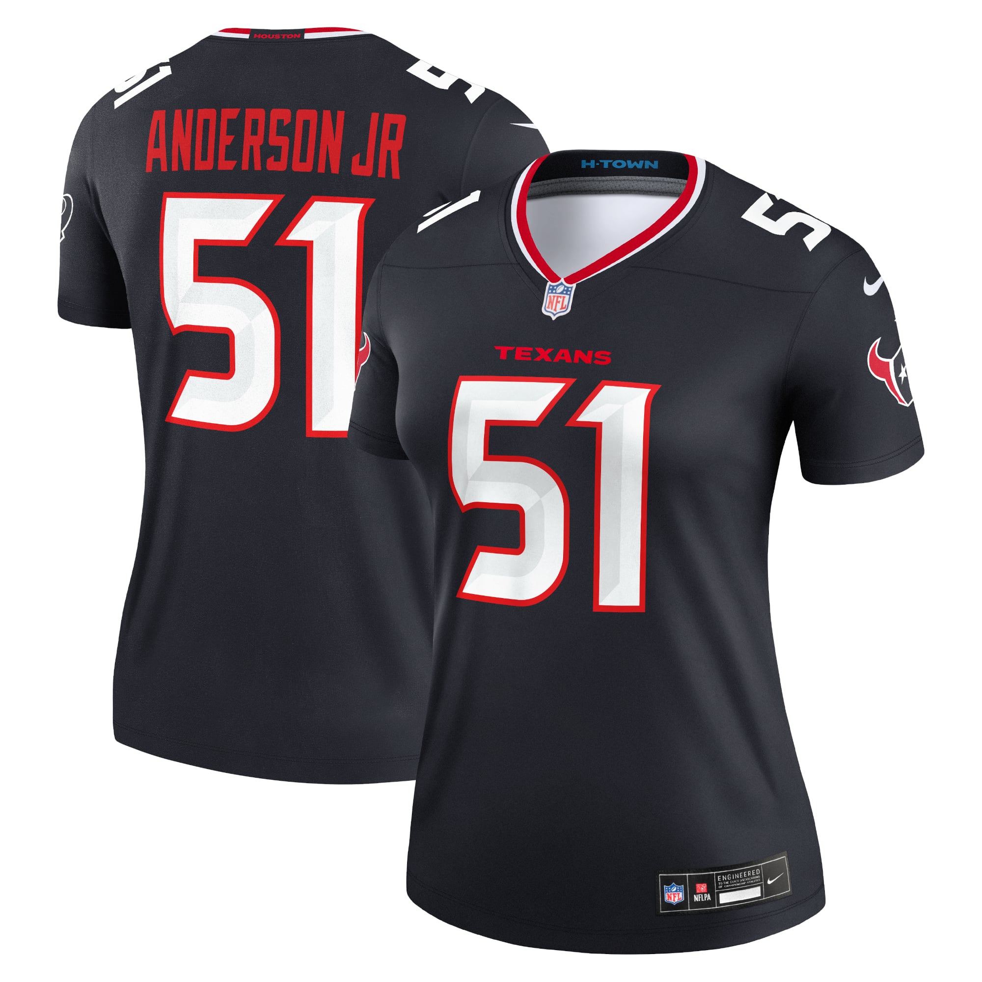 Women's Houston Texans Will Anderson Jr. Navy Legend Player Performance Top