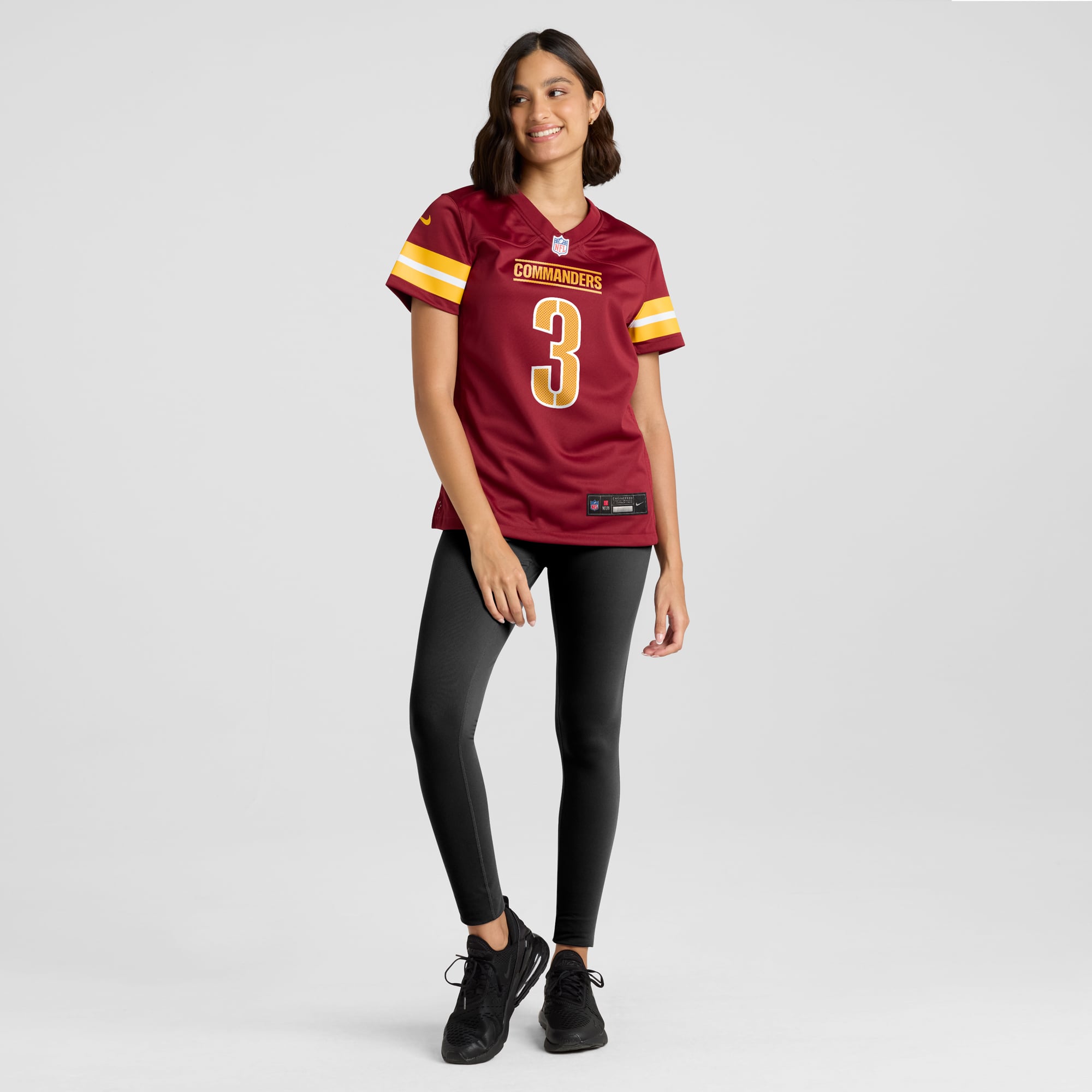 Women's Washington Commanders Will Harris Burgundy Team Game Jersey