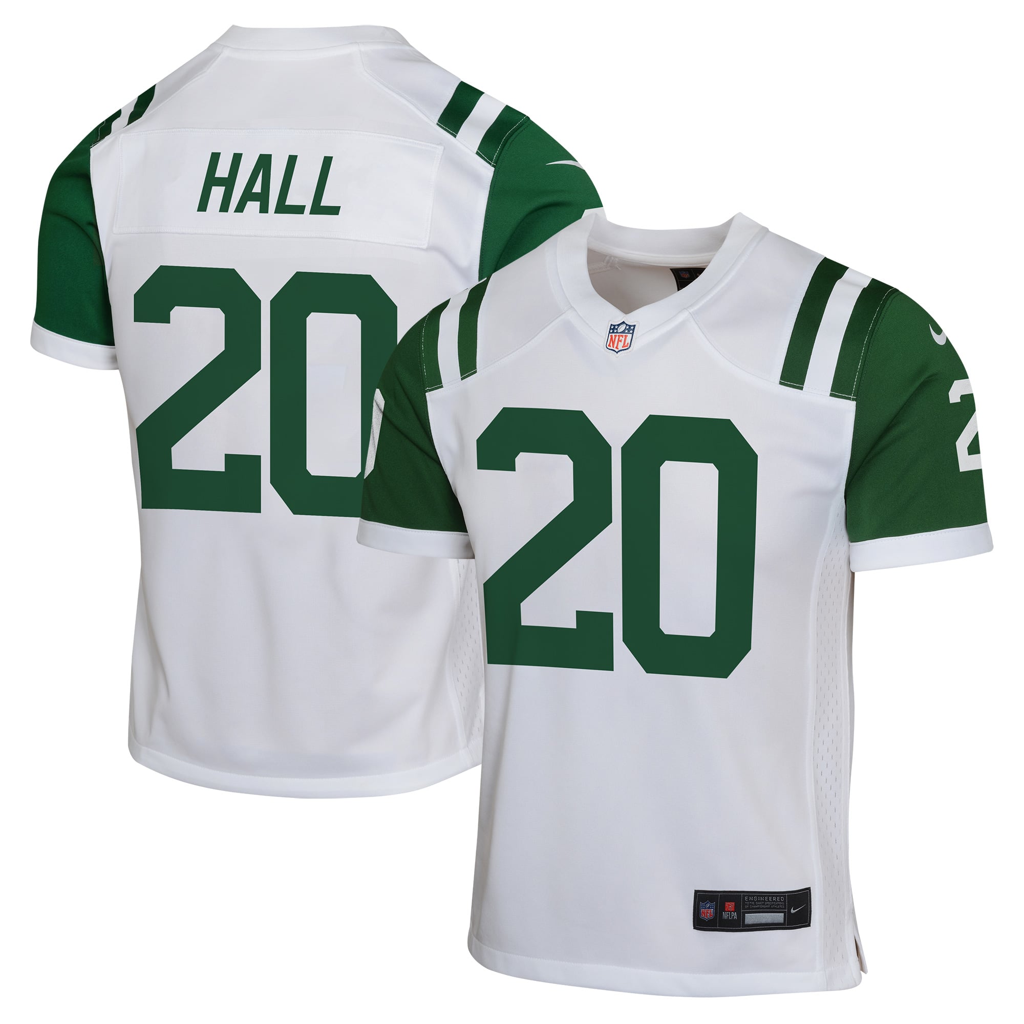 Youth New York Jets Breece Hall White Game Jersey