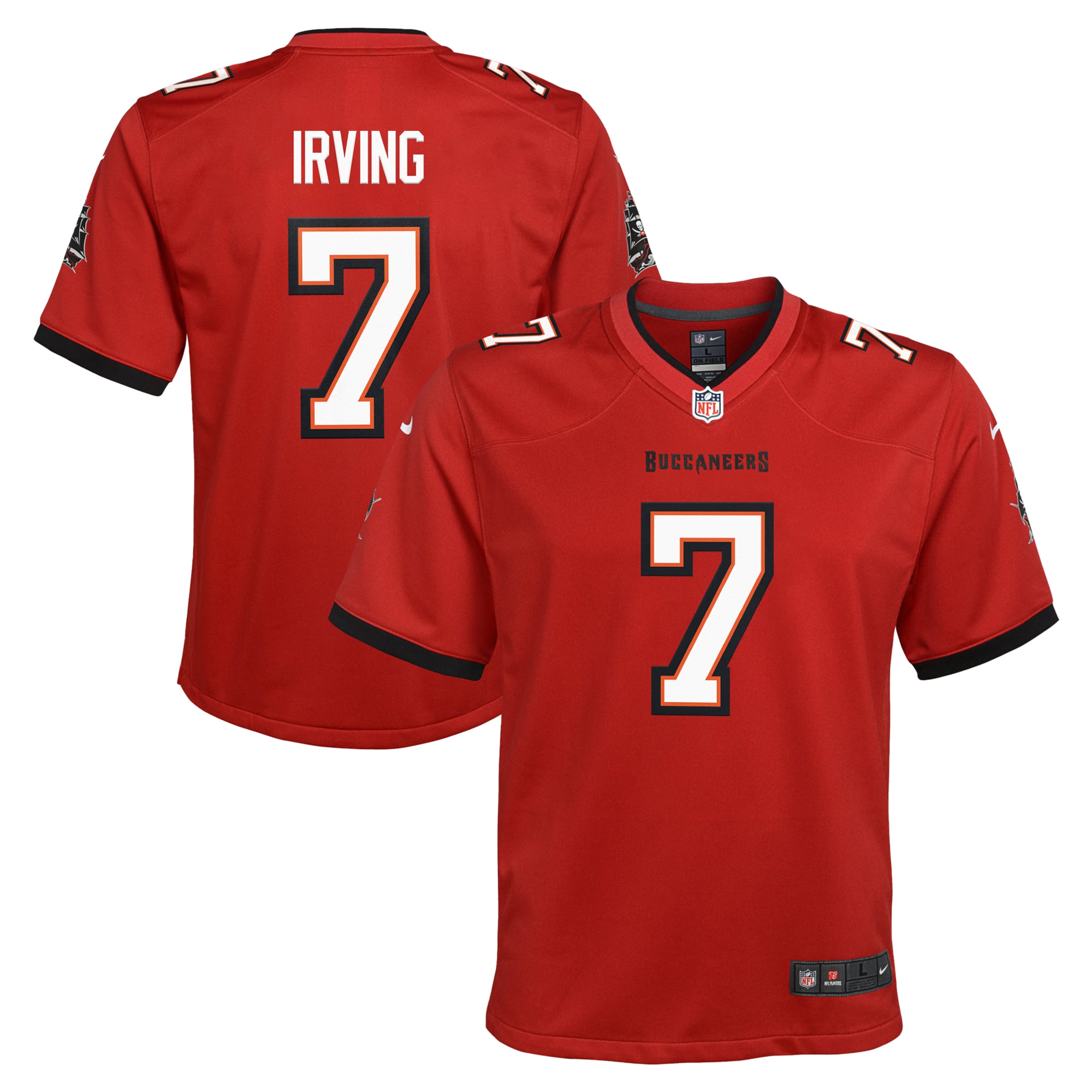 Youth Tampa Bay Buccaneers Bucky Irving Red Game Jersey