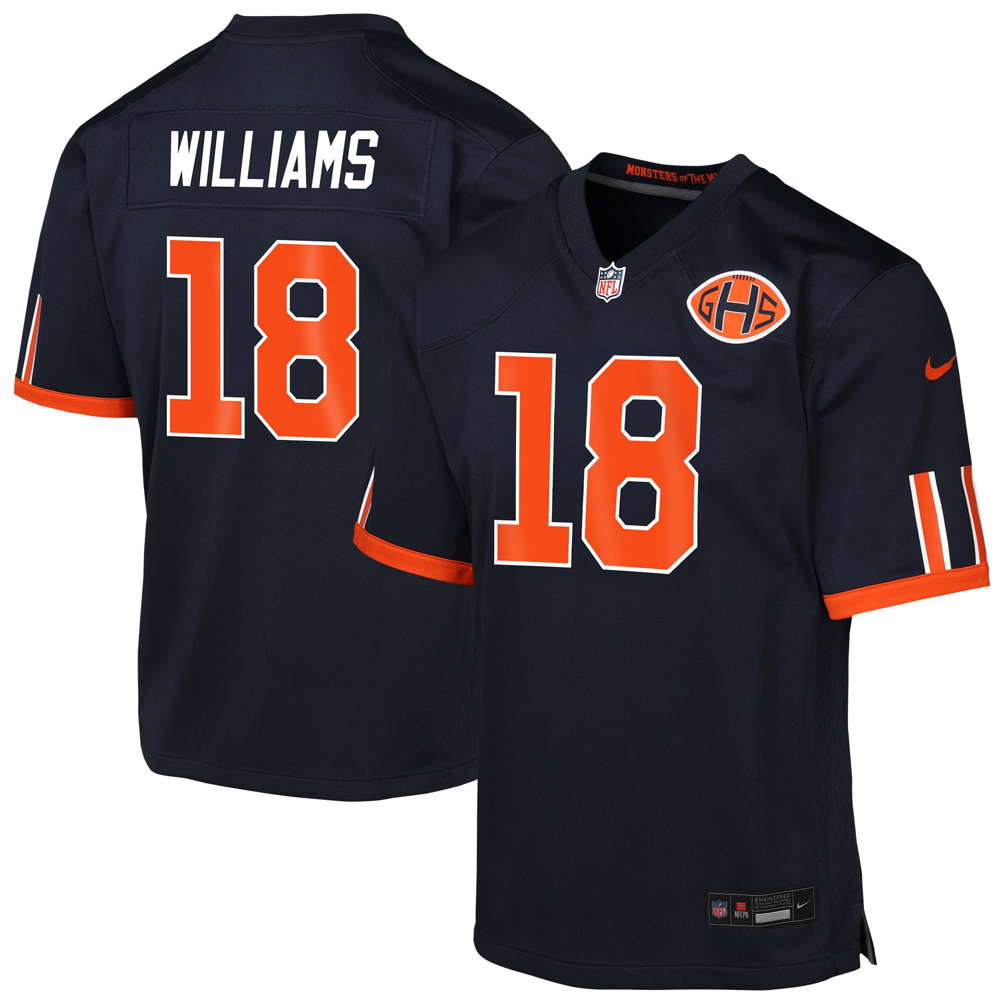 Youth Chicago Bears Caleb Williams Navy 2026 Rivalries Collection Game Jersey