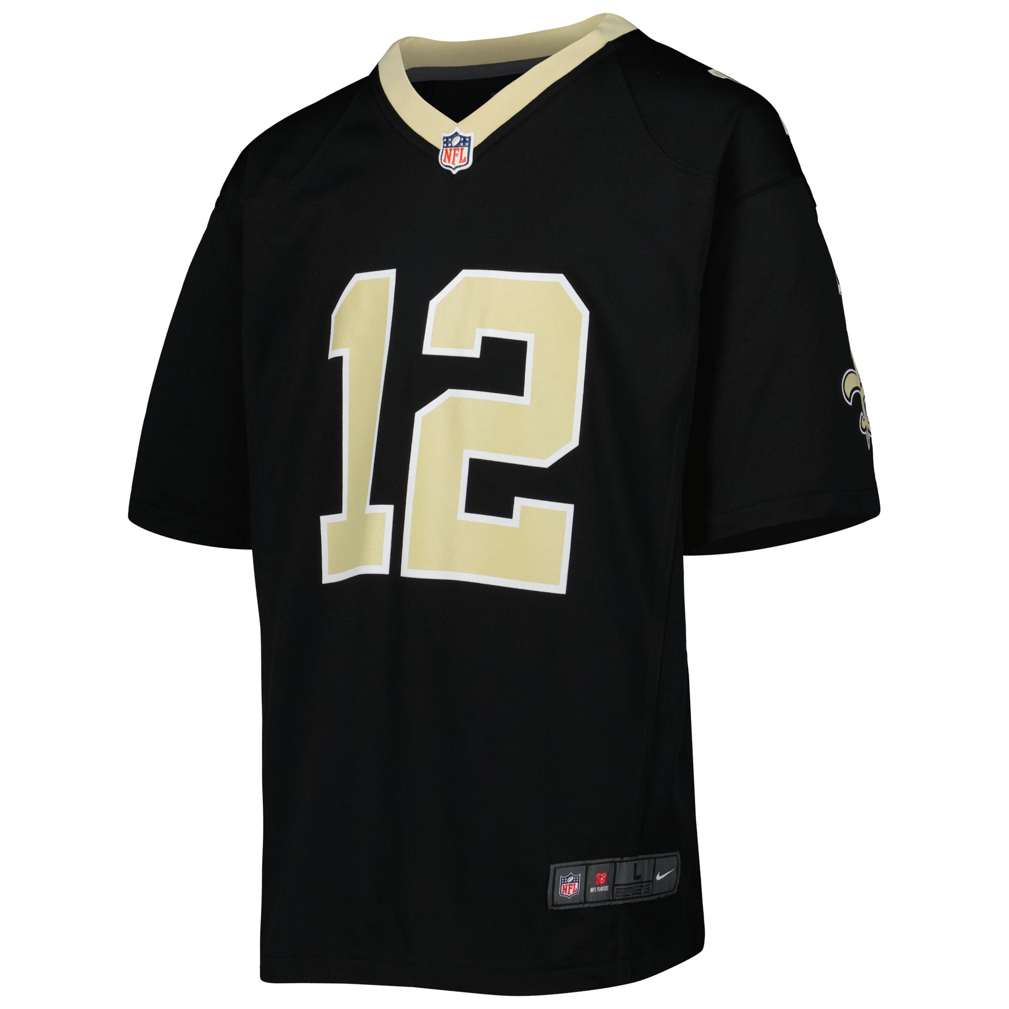 Youth New Orleans Saints Chris Olave Black Game Jersey