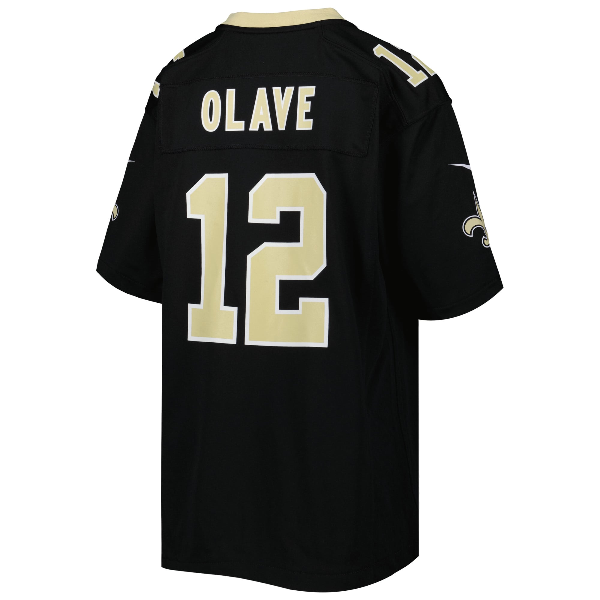 Youth New Orleans Saints Chris Olave Black Game Jersey