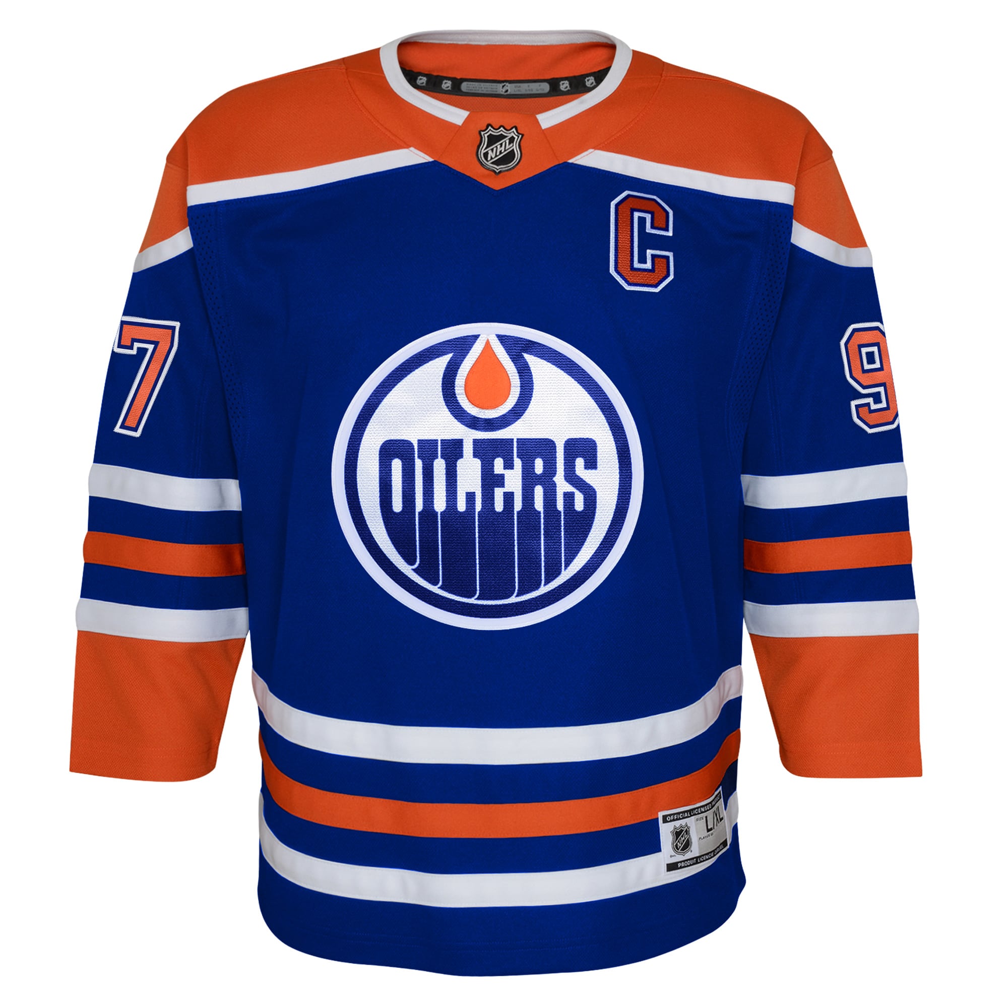 Connor McDavid Edmonton Oilers Youth Home Premier Player Jersey - Royal
