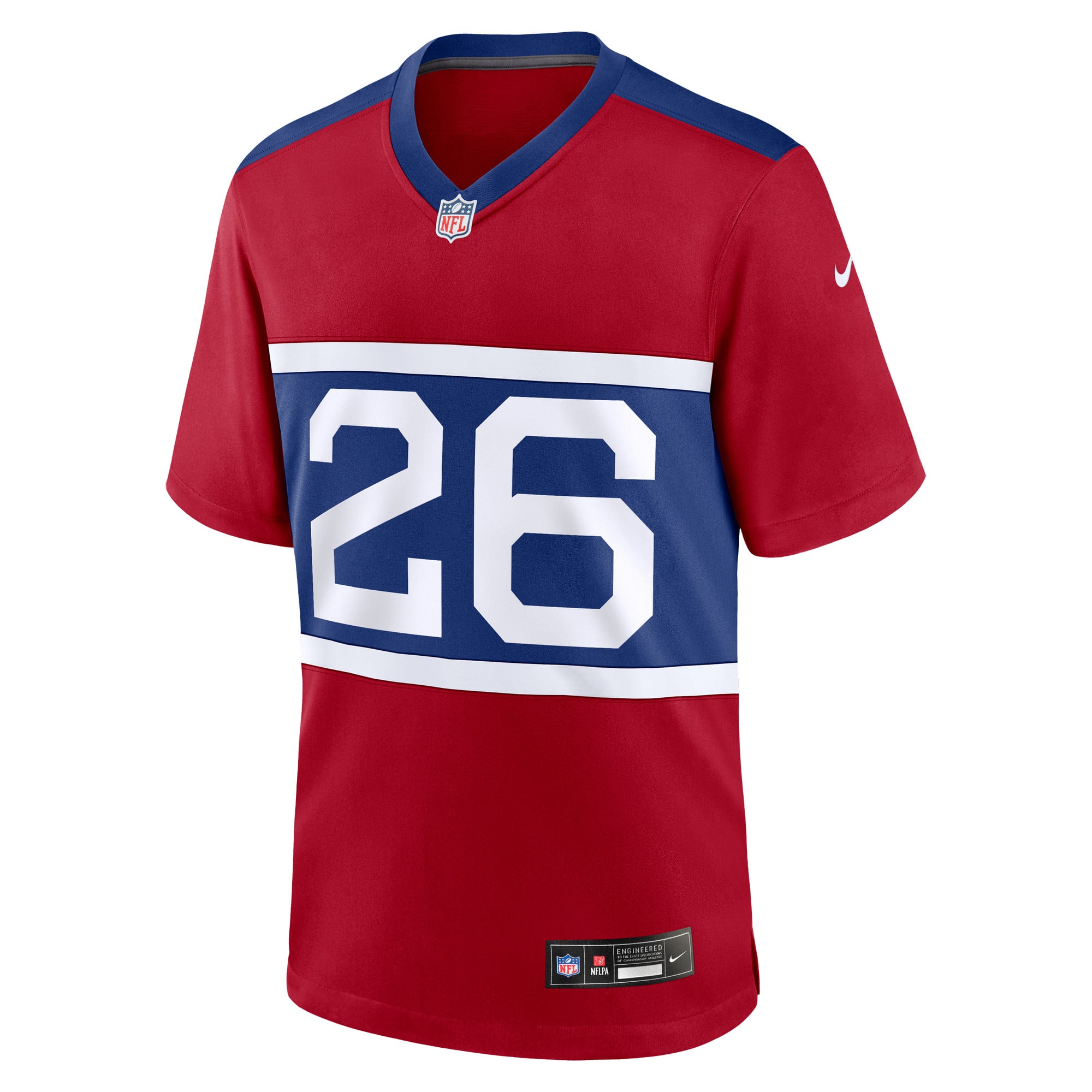 Youth New York Giants Devin Singletary Red Game Jersey