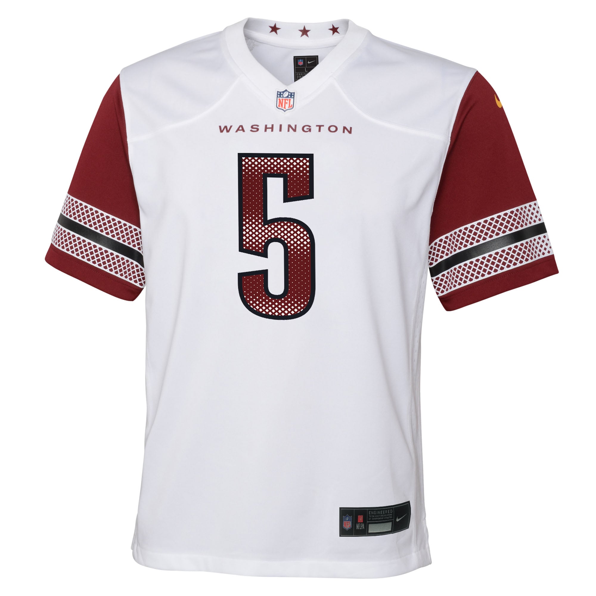 Youth Washington Commanders Jayden Daniels White Game Jersey