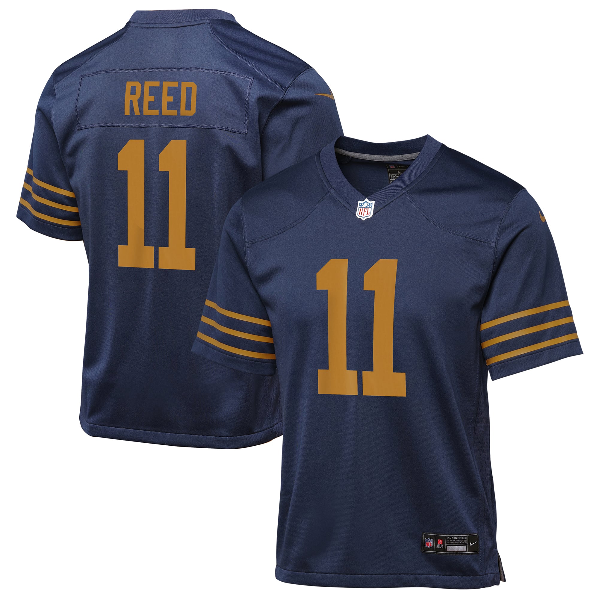 Youth Green Bay Packers Jayden Reed Navy The 1923 Classic Game Jersey